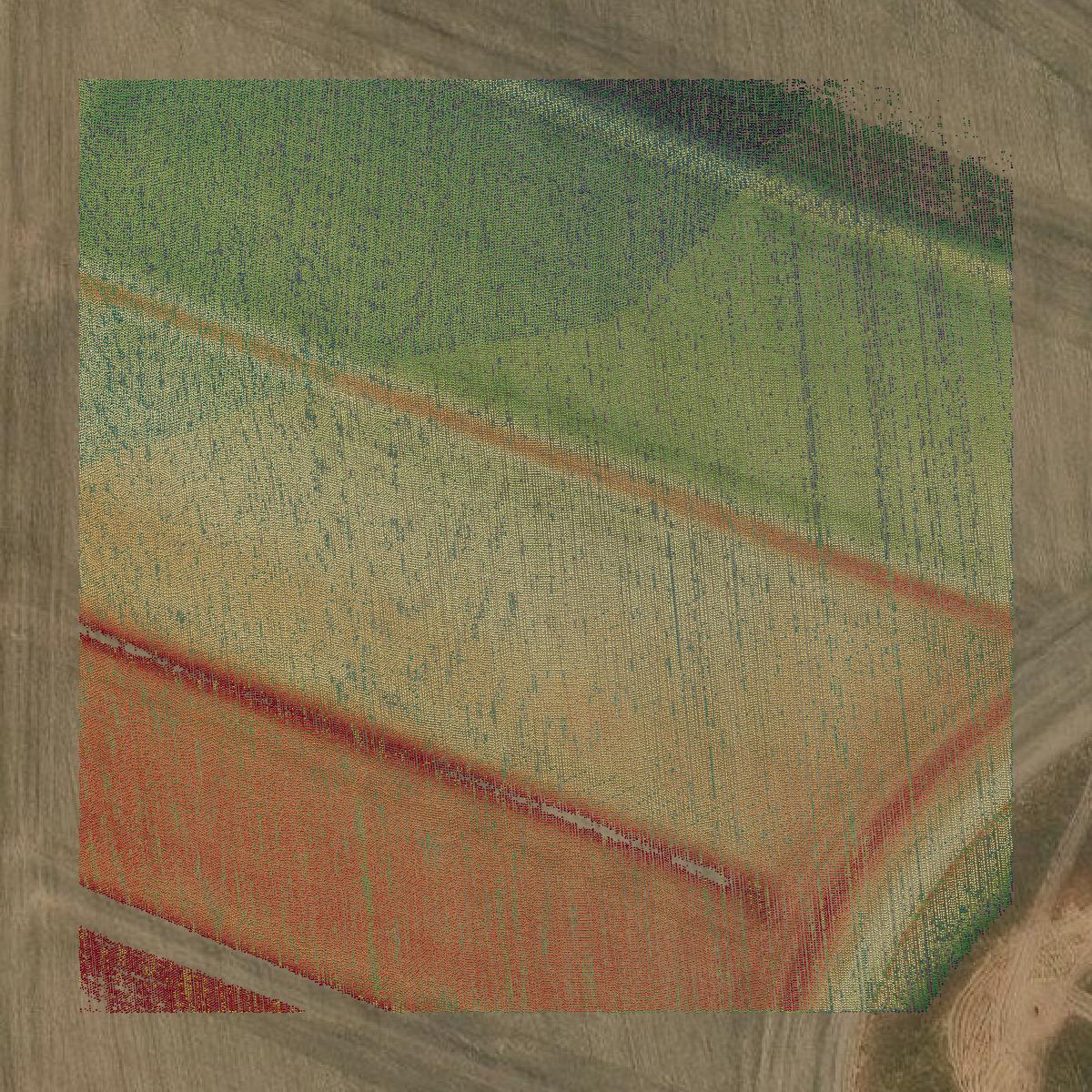This image shows a LiDAR point cloud in Tom Green County created using GIS data in Equator.
