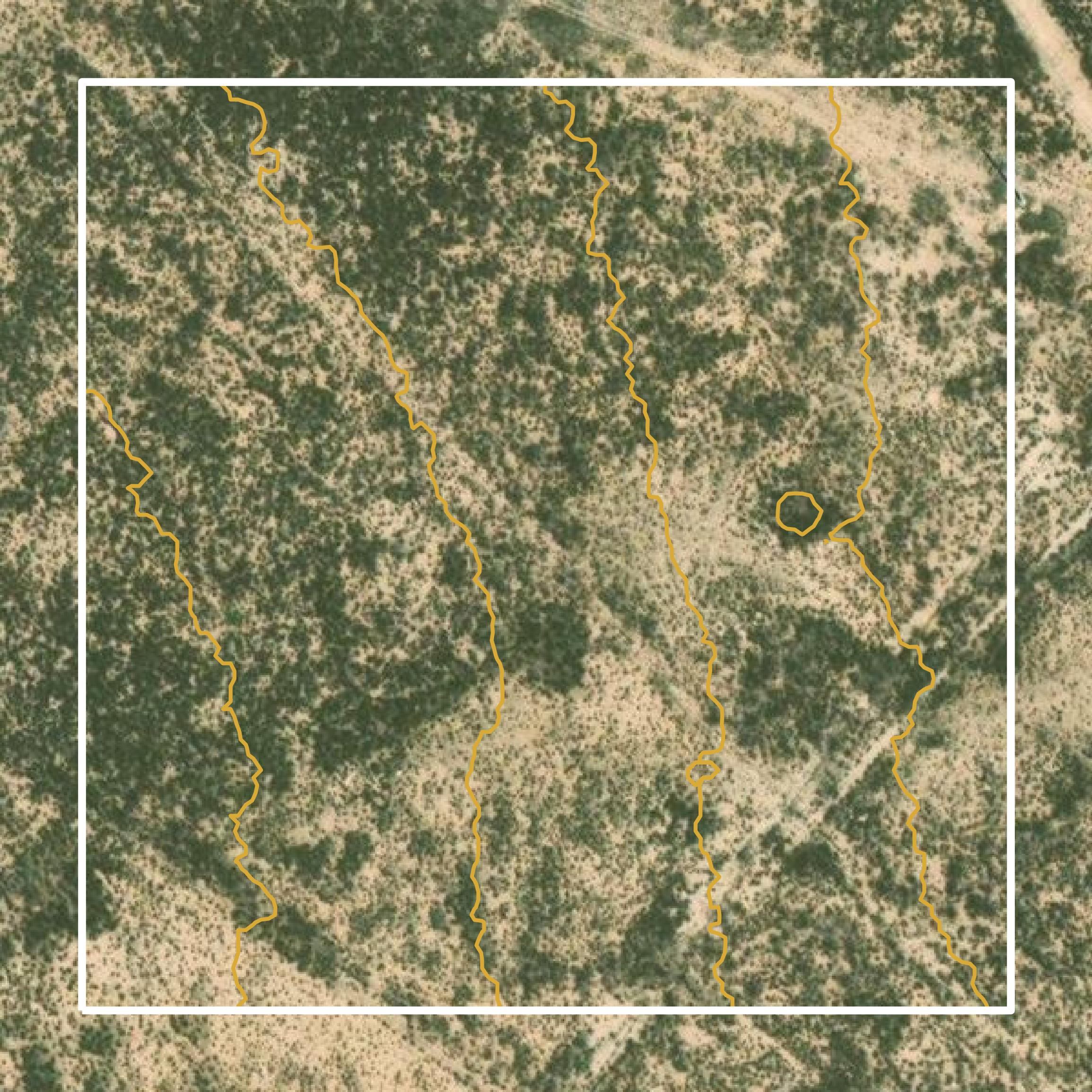 This image shows a contour map in Upton County created using GIS data in Equator.
