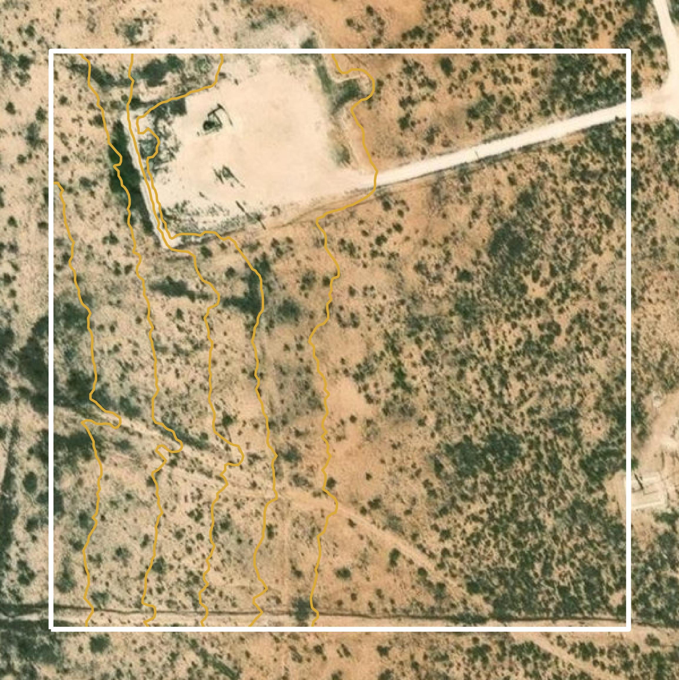 This image shows a contour map in Upton County created using GIS data in Equator.