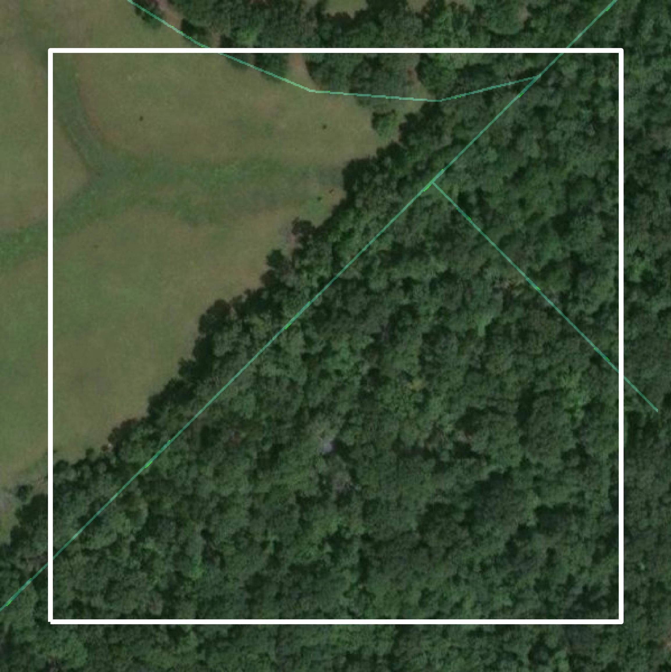 This image shows parcel and building data in Van Zandt County created using GIS data in Equator.