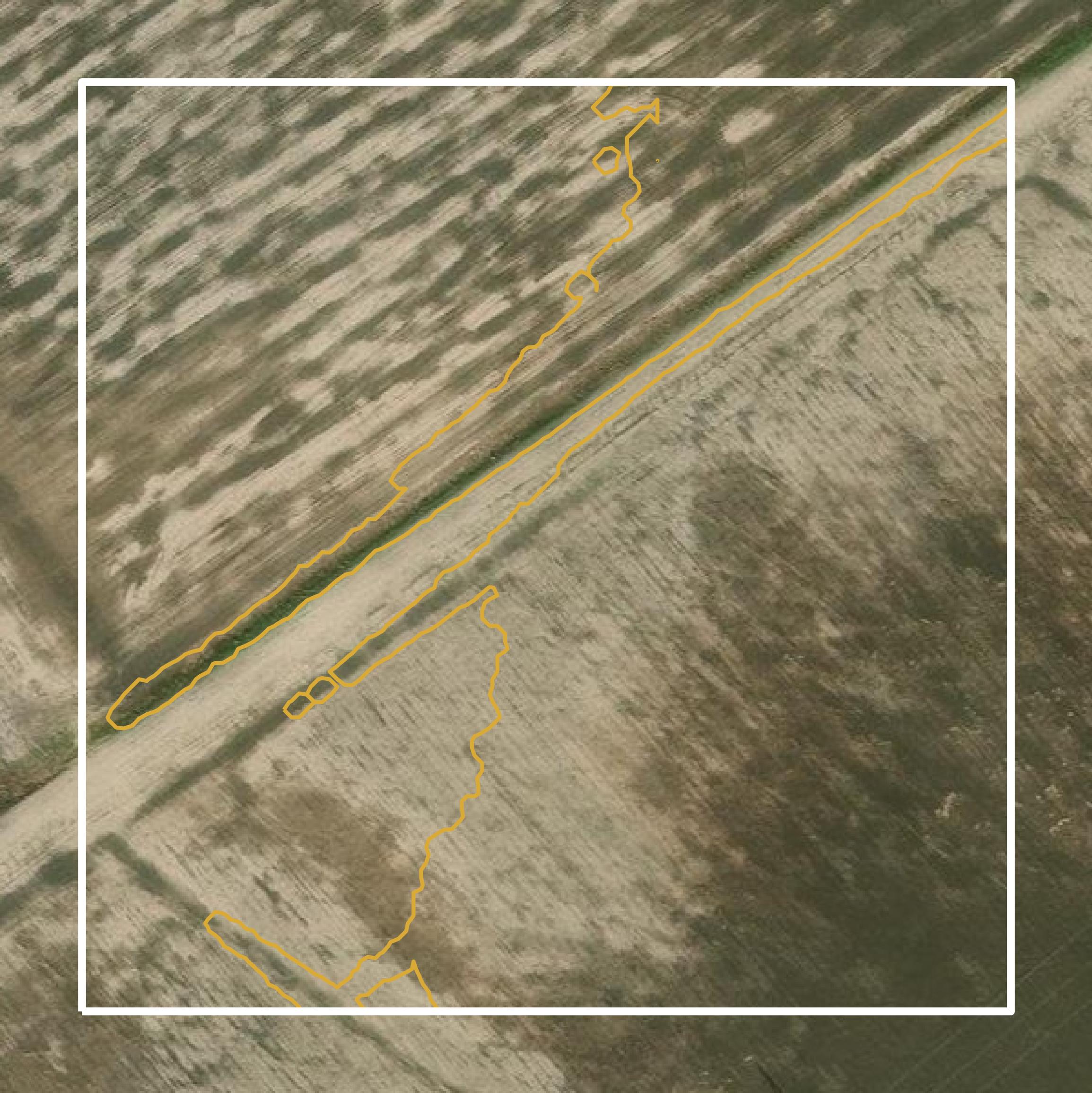 This image shows a contour map in Victoria County created using GIS data in Equator.