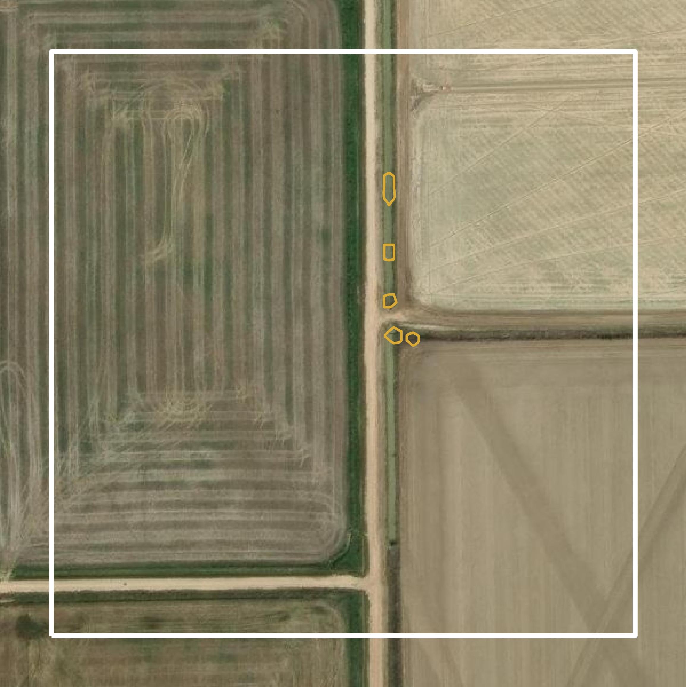 This image shows a contour map in Waller County created using GIS data in Equator.