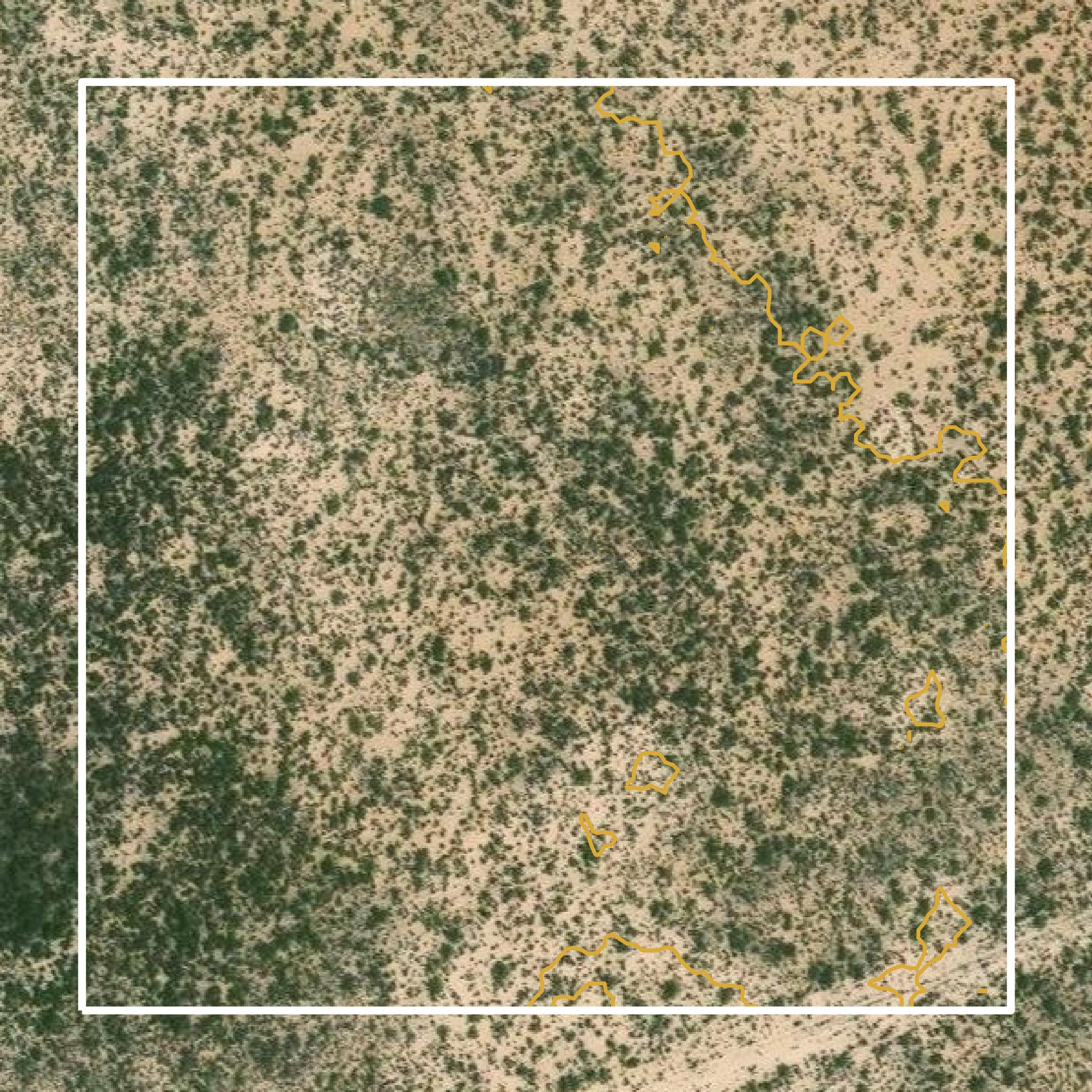 This image shows a contour map in Ward County created using GIS data in Equator.