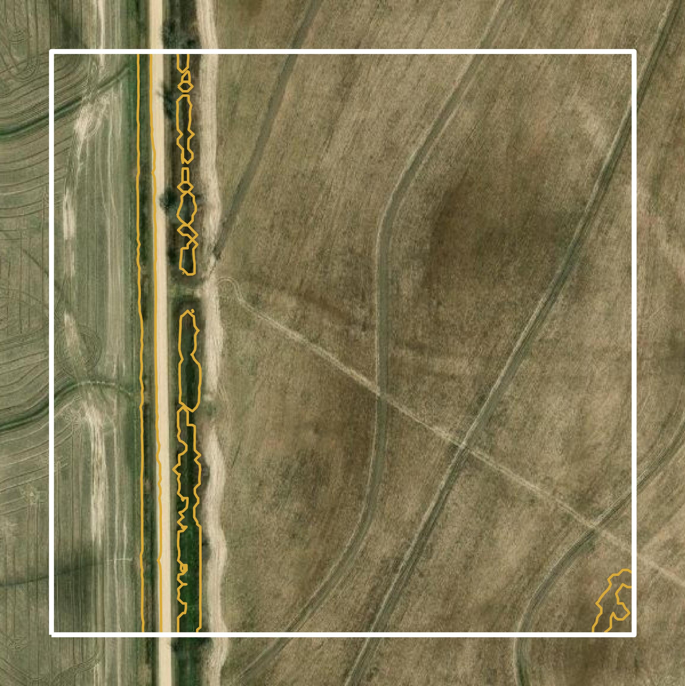 This image shows a contour map in Wharton County created using GIS data in Equator.