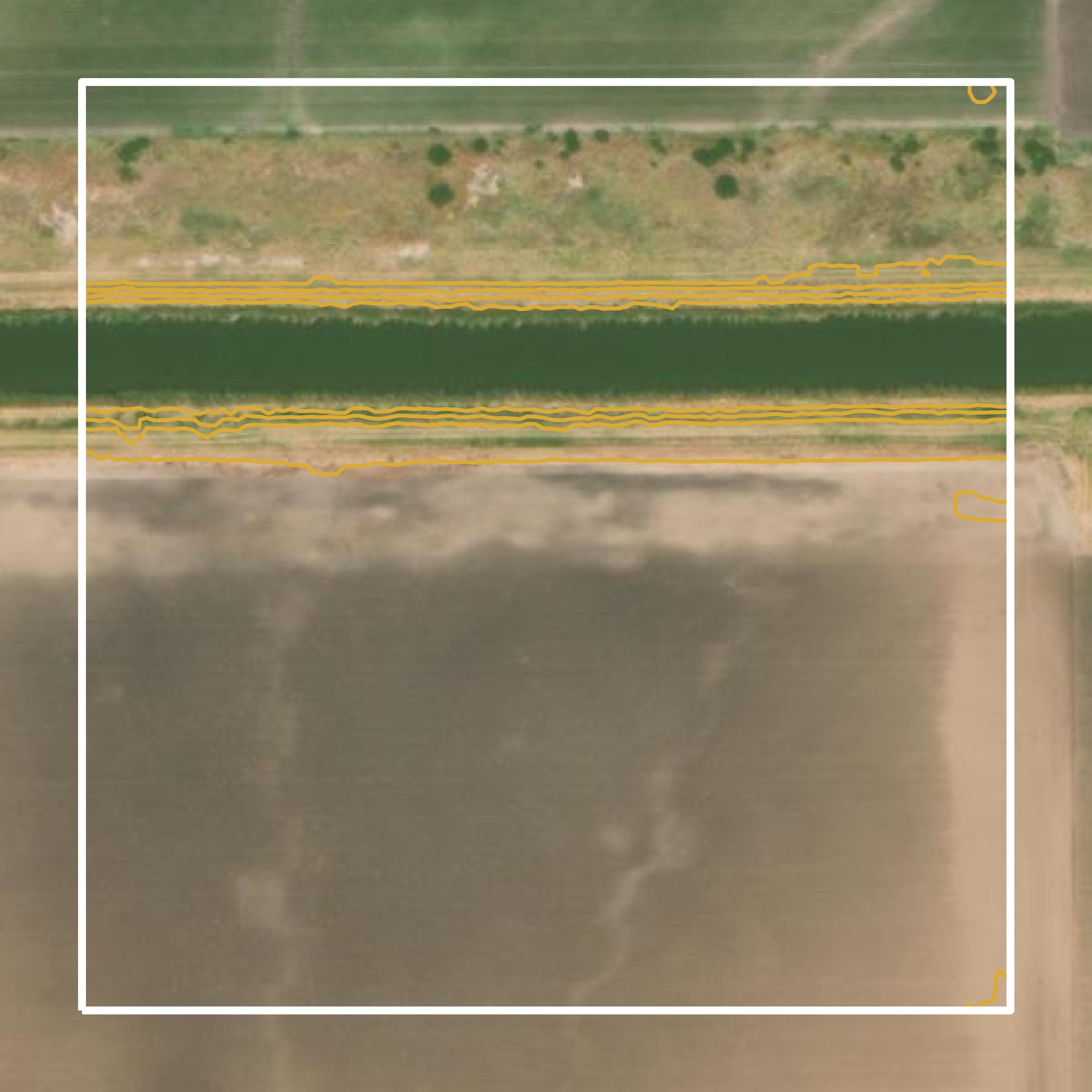 This image shows a contour map in Willacy County created using GIS data in Equator.