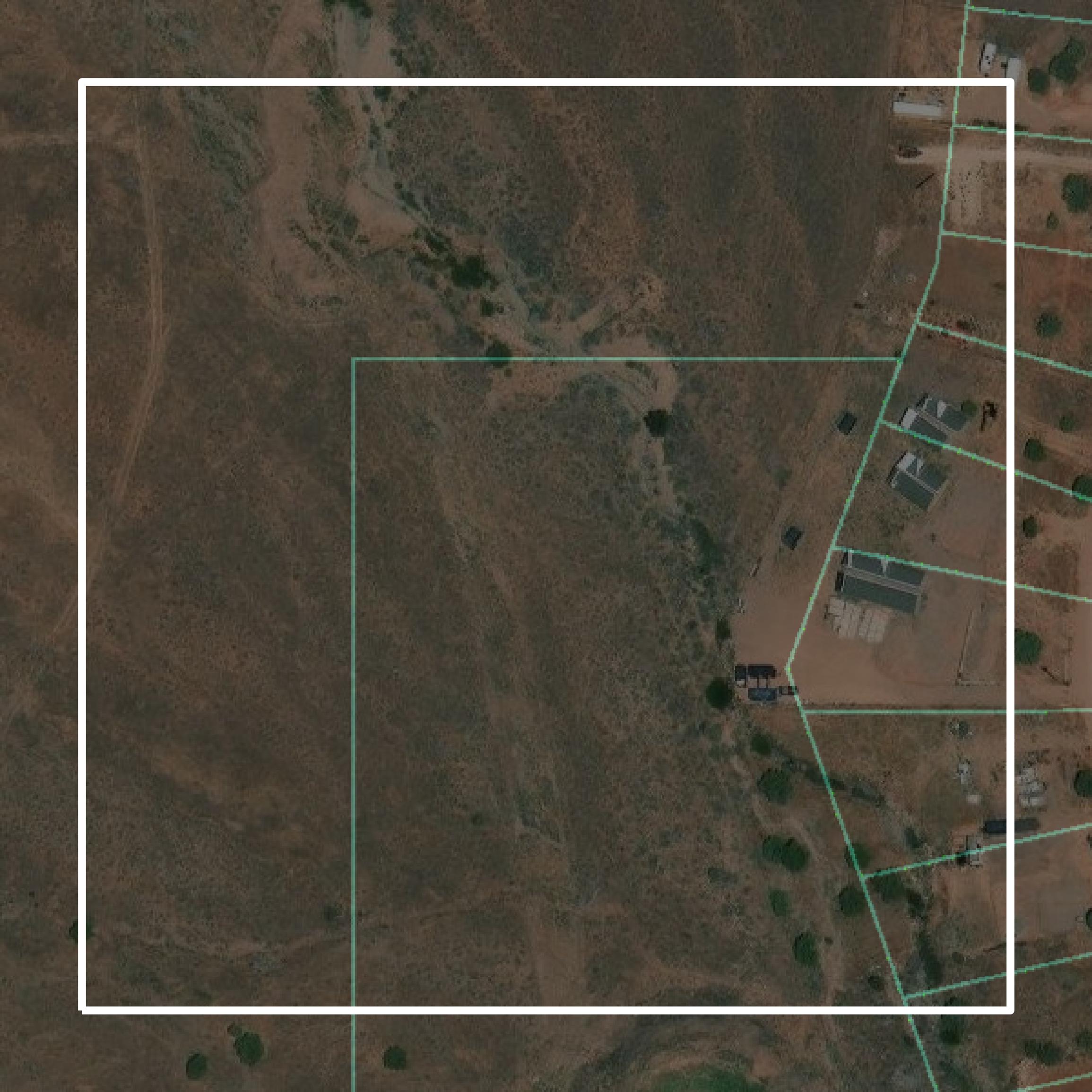 This image shows parcel and building data in Iron County created using GIS data in Equator.