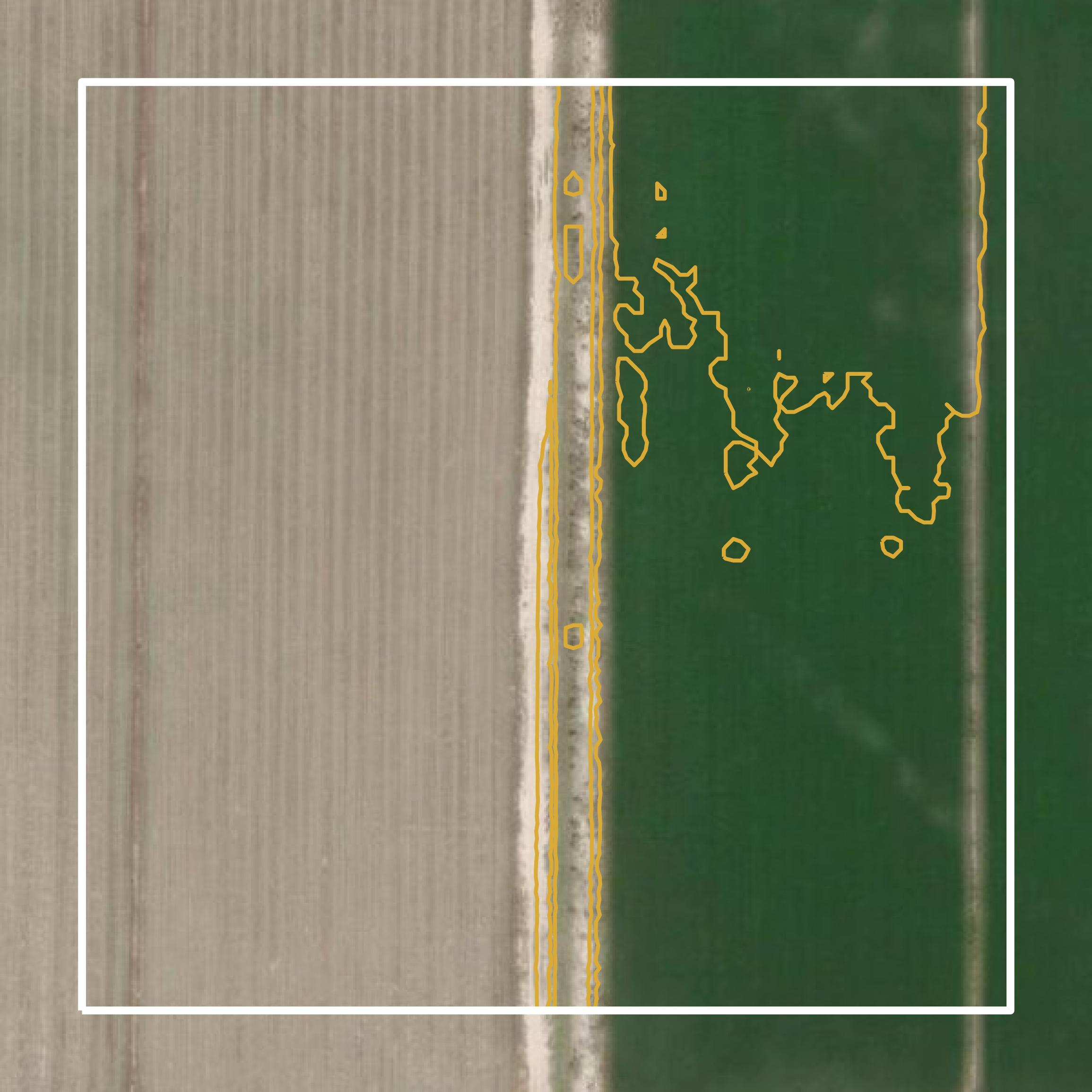 This image shows a contour map in Millard County created using GIS data in Equator.