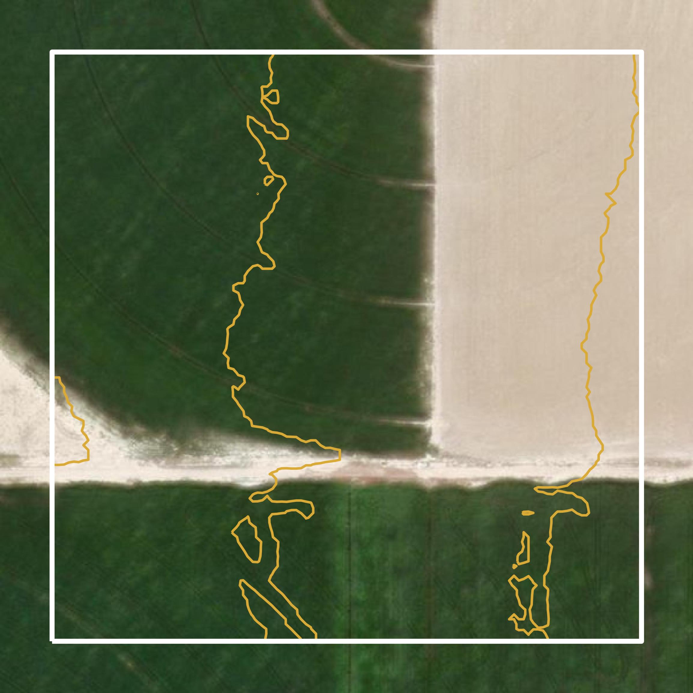 This image shows a contour map in Sanpete County created using GIS data in Equator.