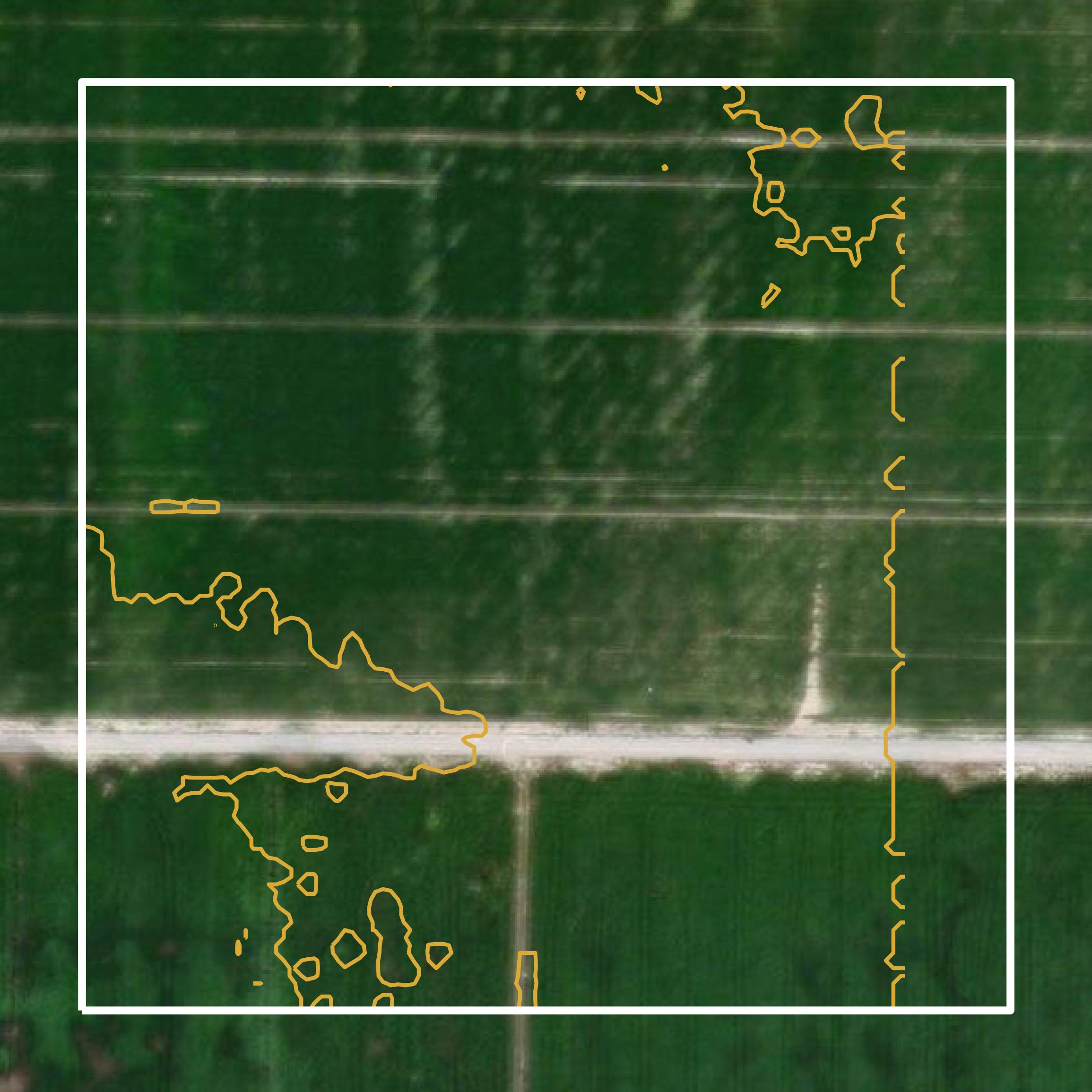 This image shows a contour map in Sanpete County created using GIS data in Equator.