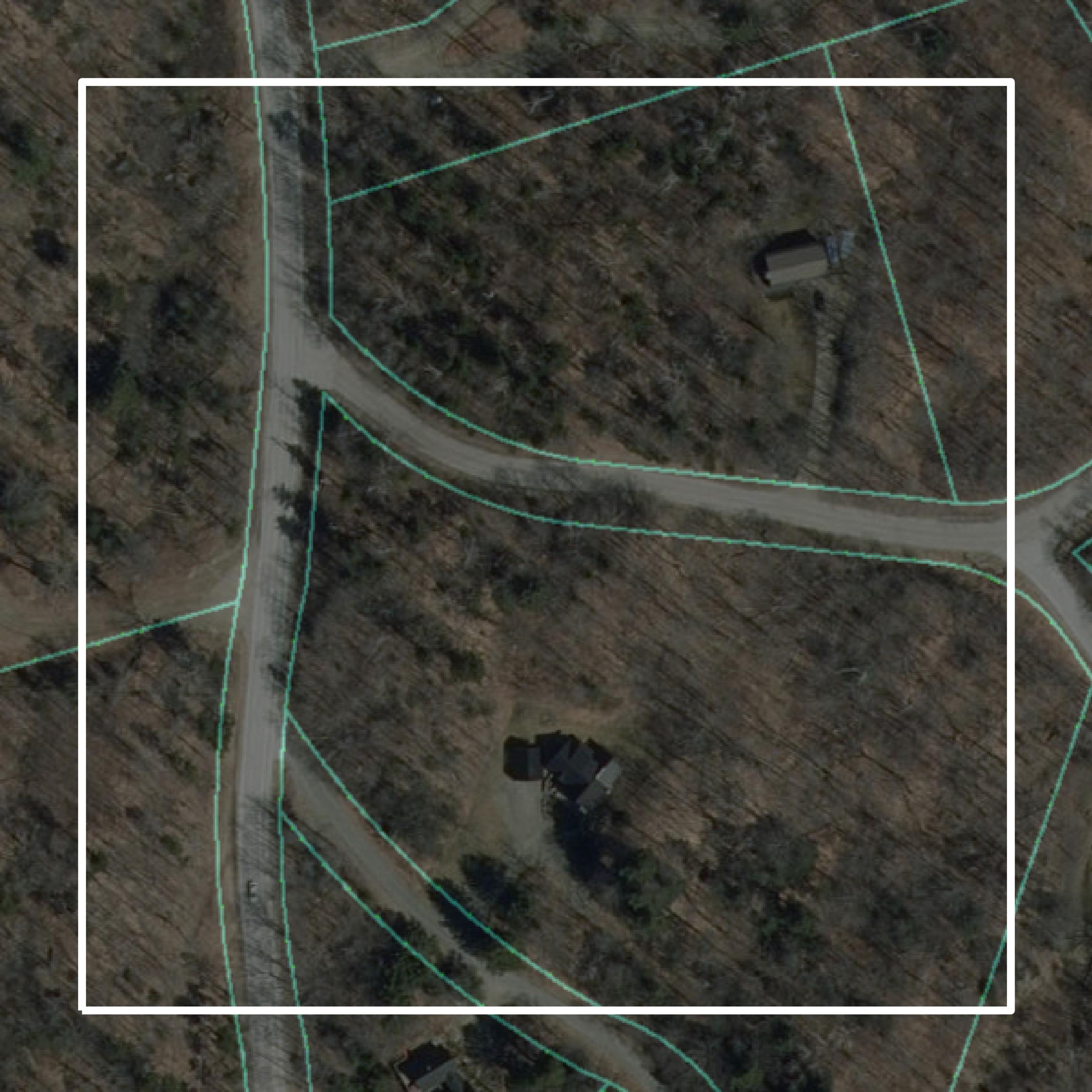 This image shows parcel and building data in Bennington County created using GIS data in Equator.