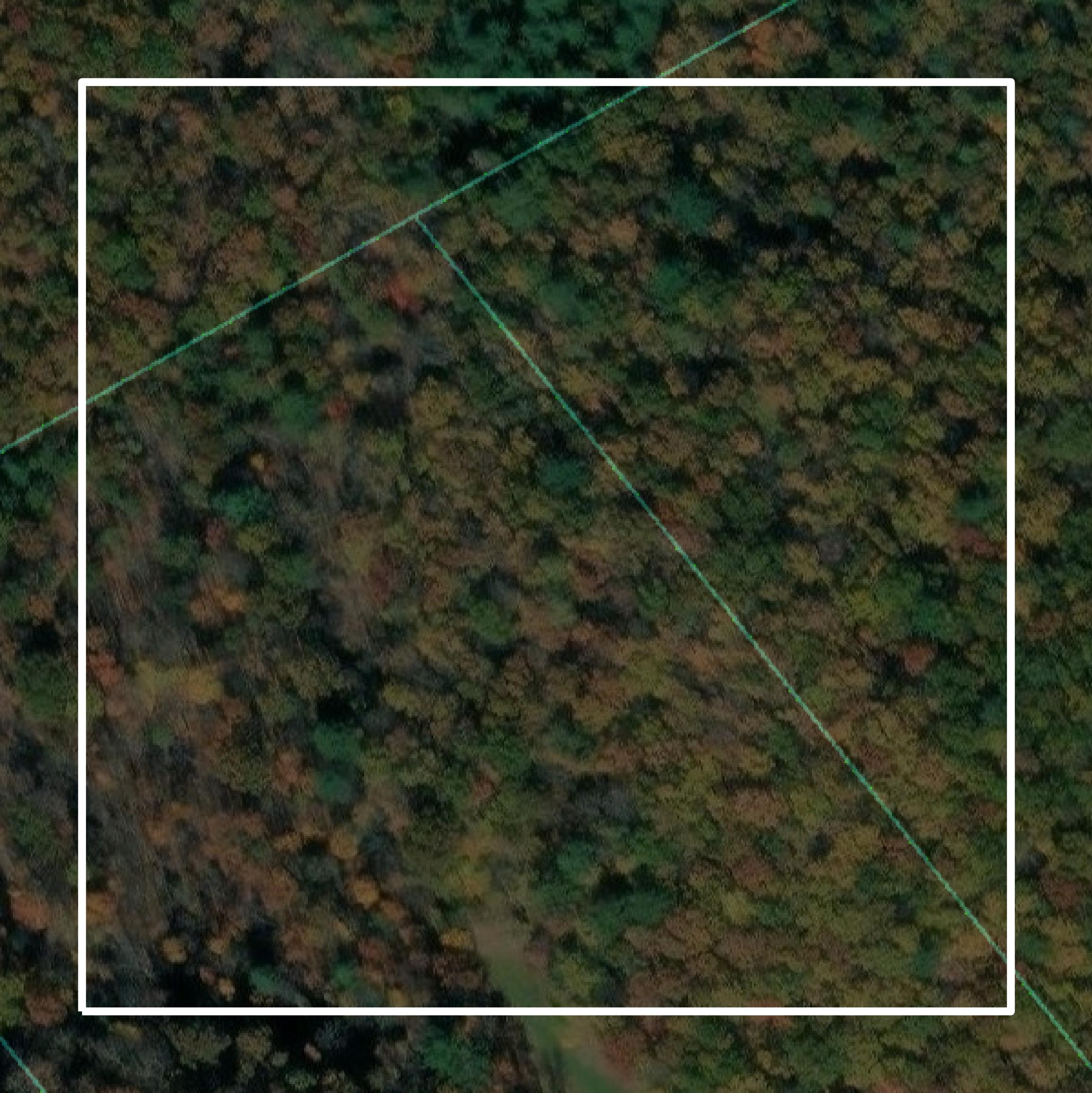 This image shows parcel and building data in Bath County created using GIS data in Equator.
