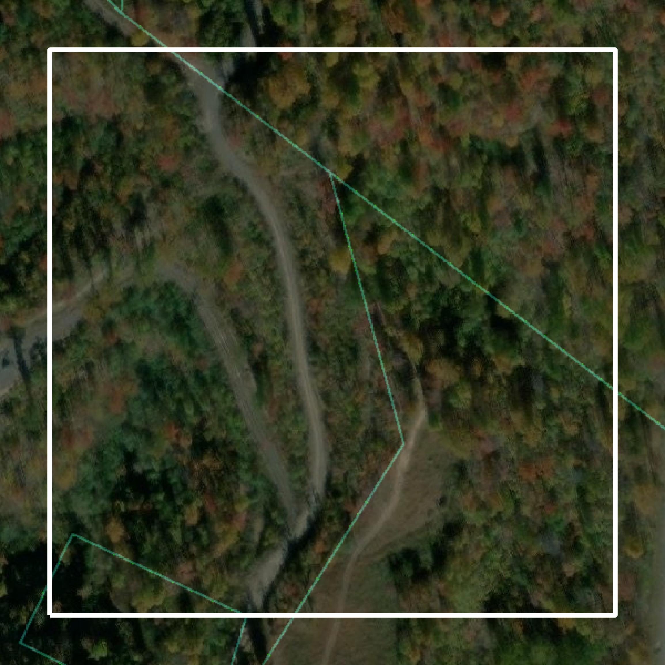 This image shows parcel and building data in Buchanan County created using GIS data in Equator.