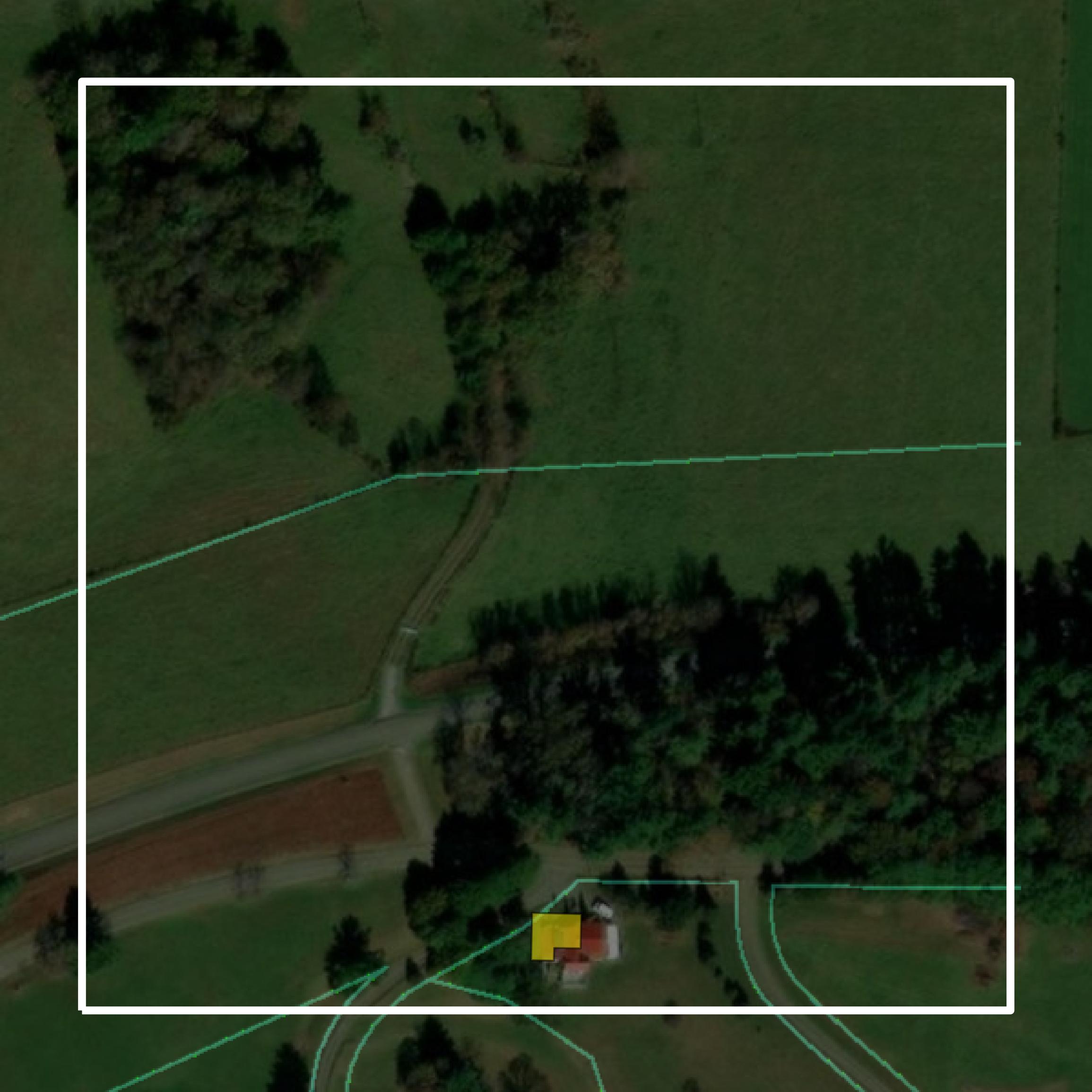 This image shows parcel and building data in Carroll County created using GIS data in Equator.