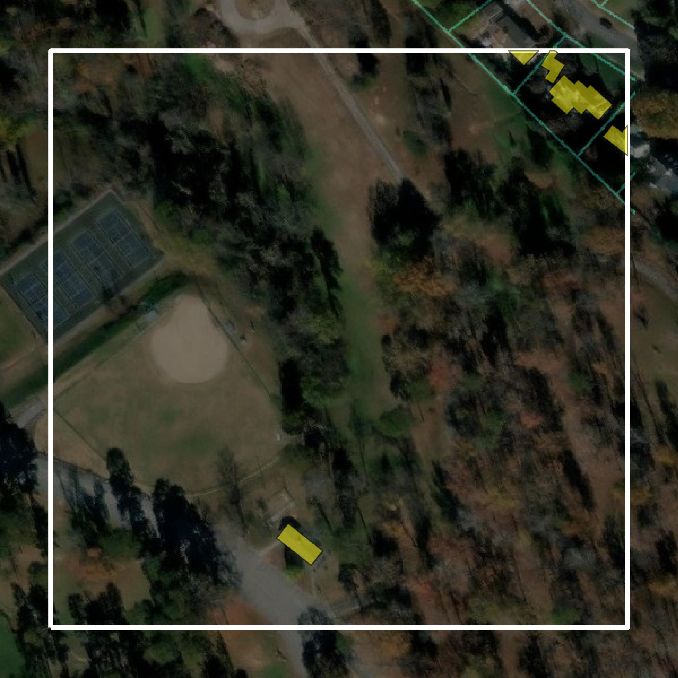 This image shows parcel and building data in Danville city created using GIS data in Equator.