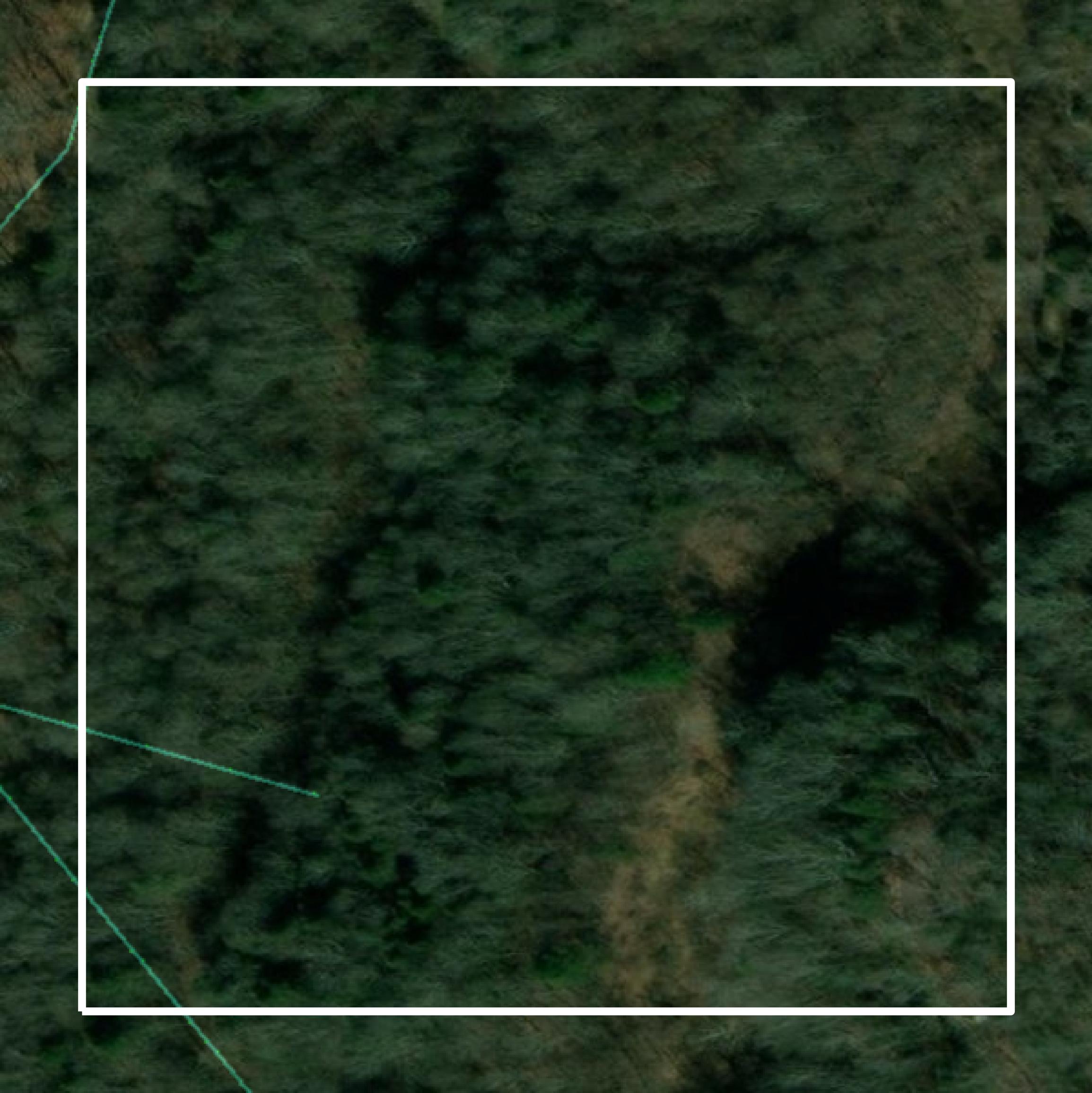 This image shows parcel and building data in Dickenson County created using GIS data in Equator.