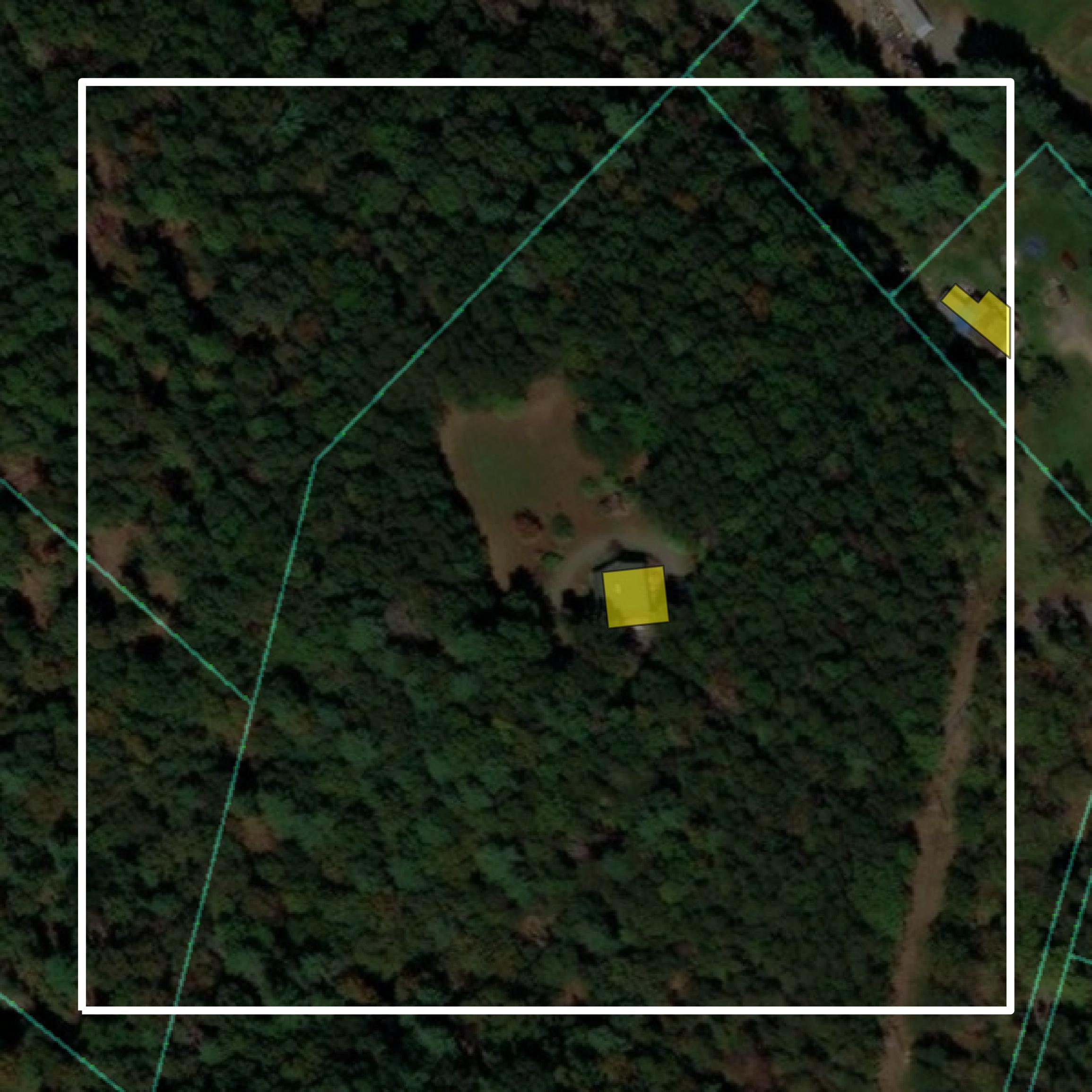 This image shows parcel and building data in Frederick County created using GIS data in Equator.