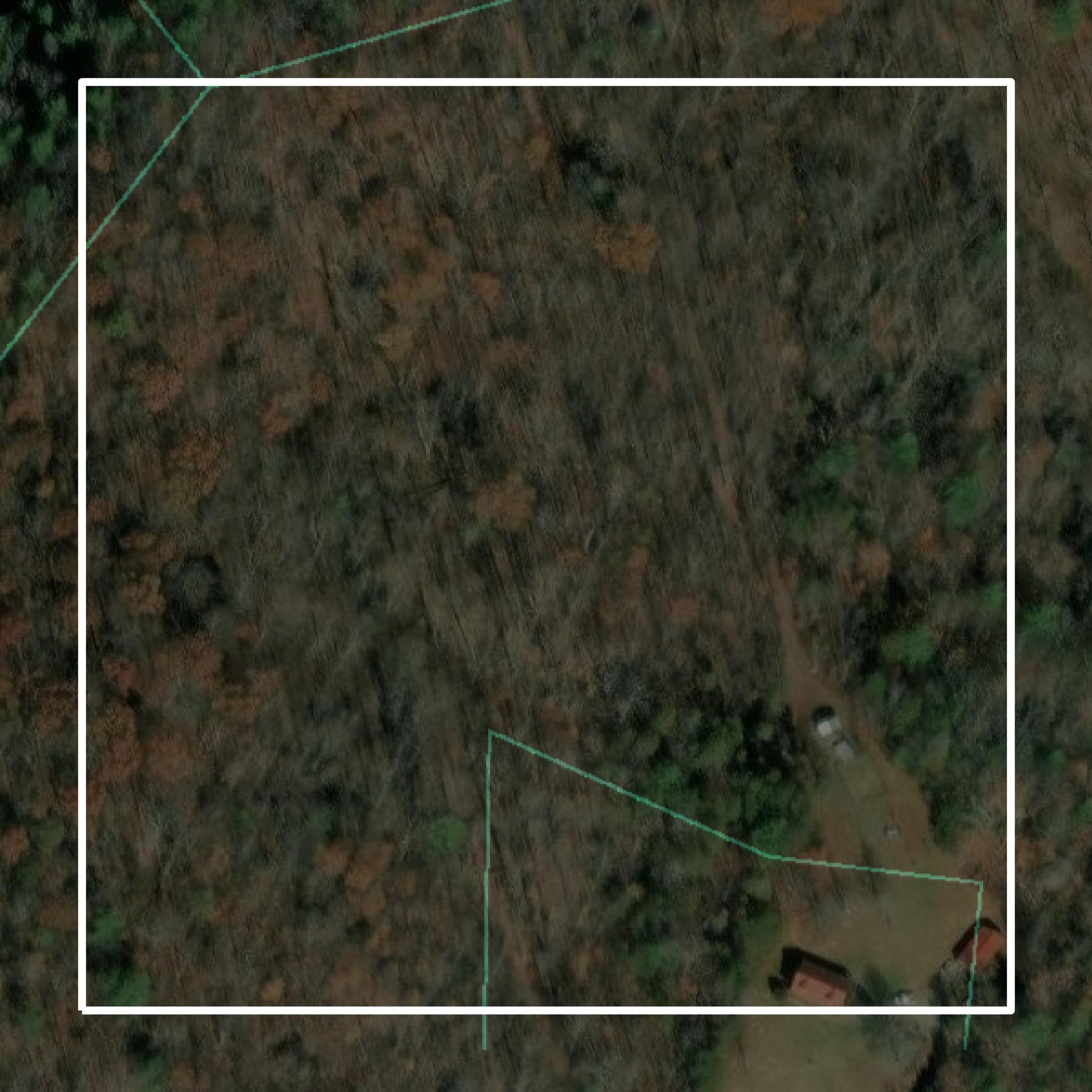 This image shows parcel and building data in Giles County created using GIS data in Equator.