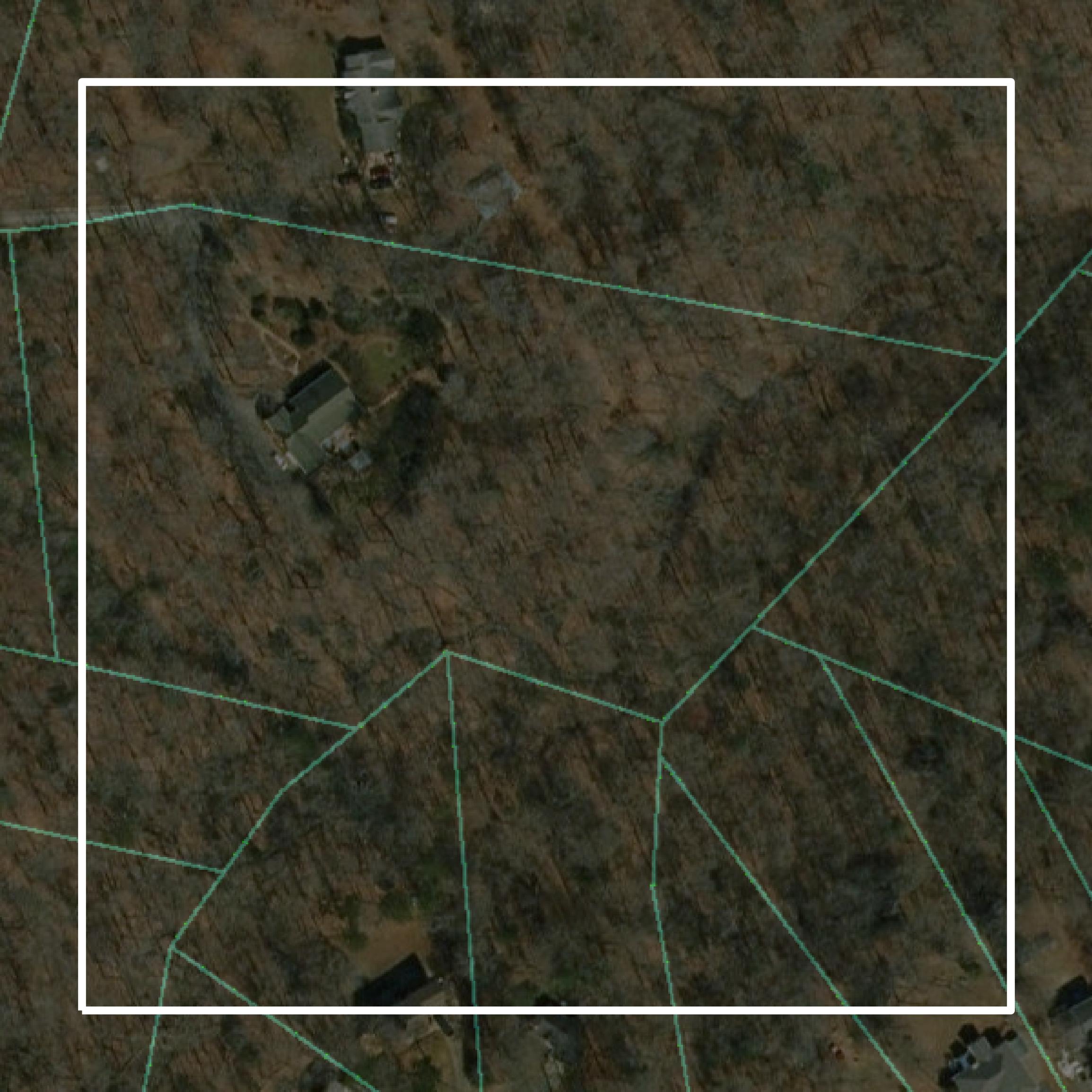 This image shows parcel and building data in Gloucester County created using GIS data in Equator.