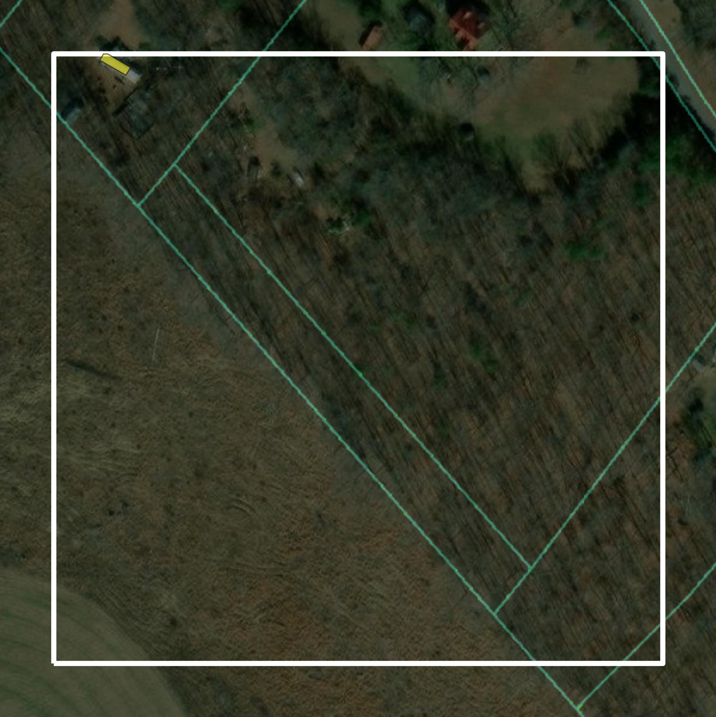 This image shows parcel and building data in Goochland County created using GIS data in Equator.