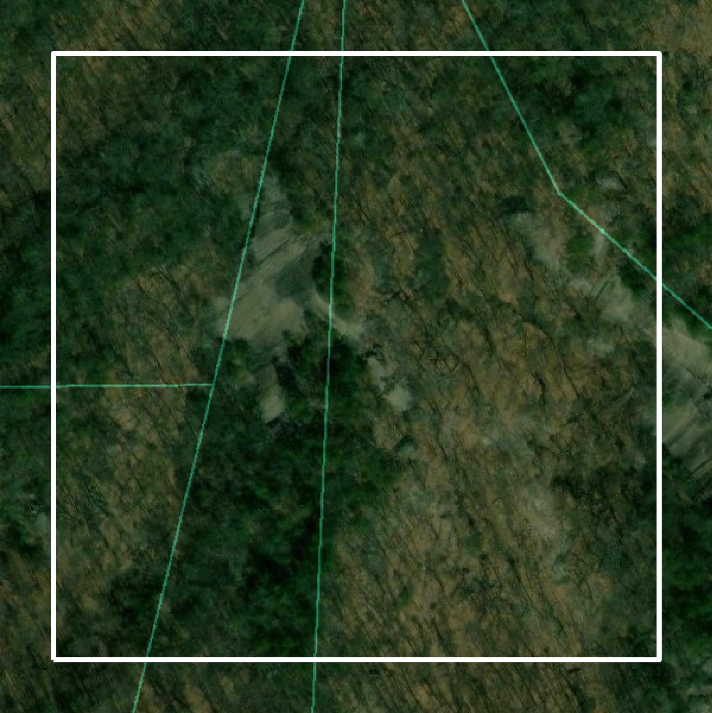 This image shows parcel and building data in Grayson County created using GIS data in Equator.