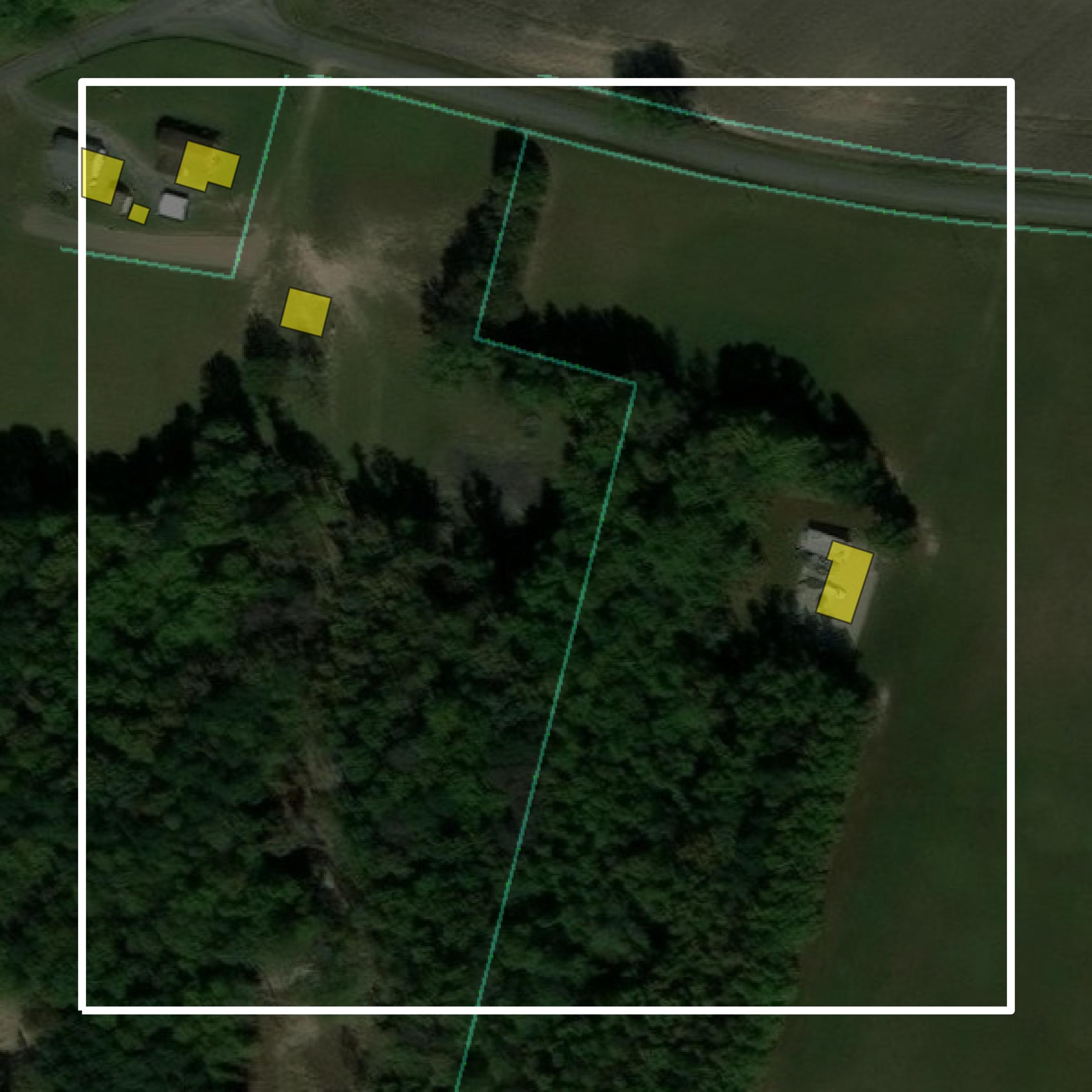 This image shows parcel and building data in Isle of Wight County created using GIS data in Equator.
