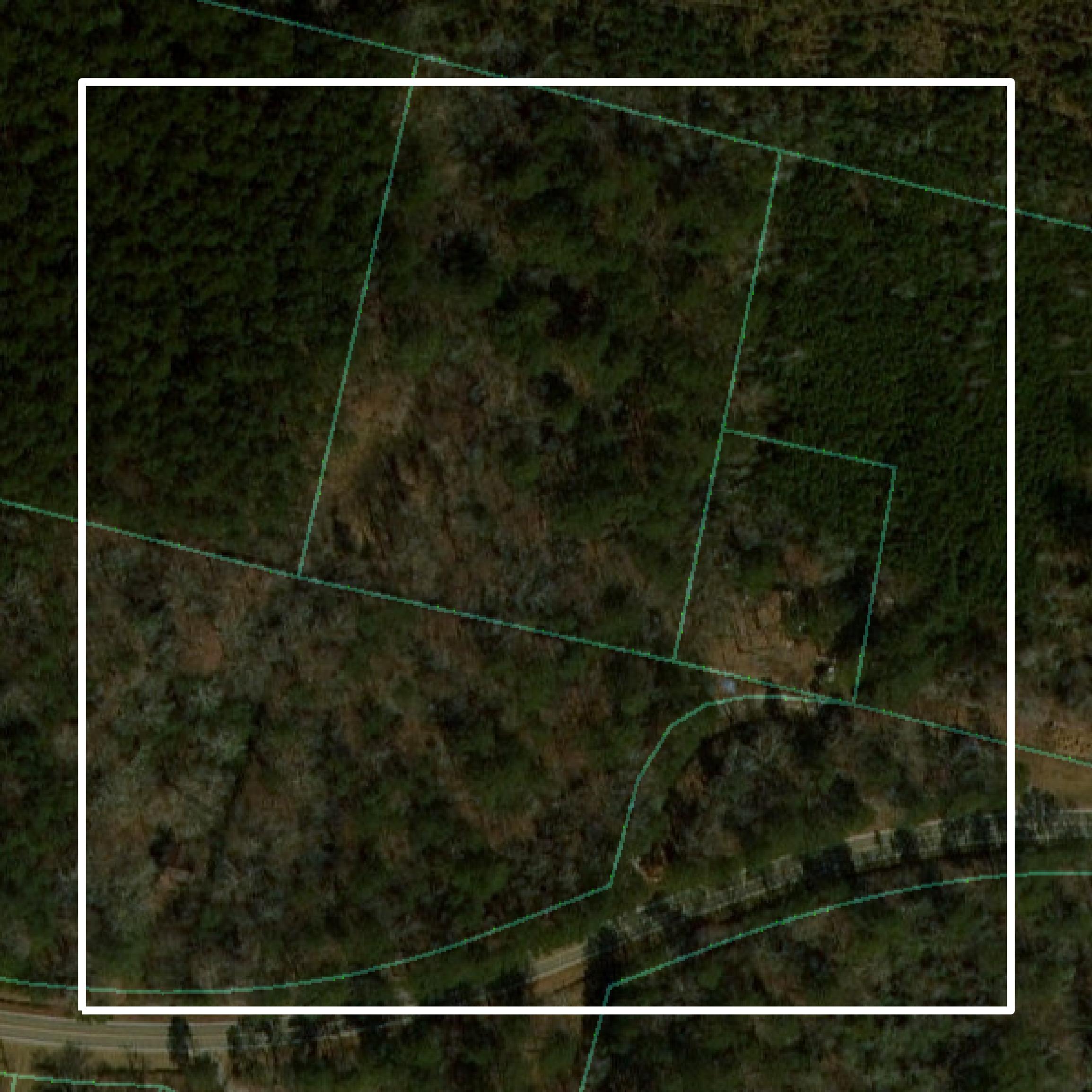 This image shows parcel and building data in Mathews County created using GIS data in Equator.