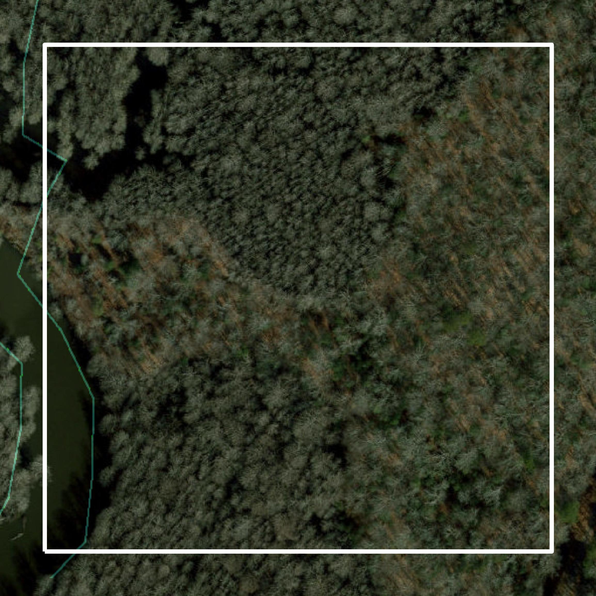 This image shows parcel and building data in New Kent County created using GIS data in Equator.