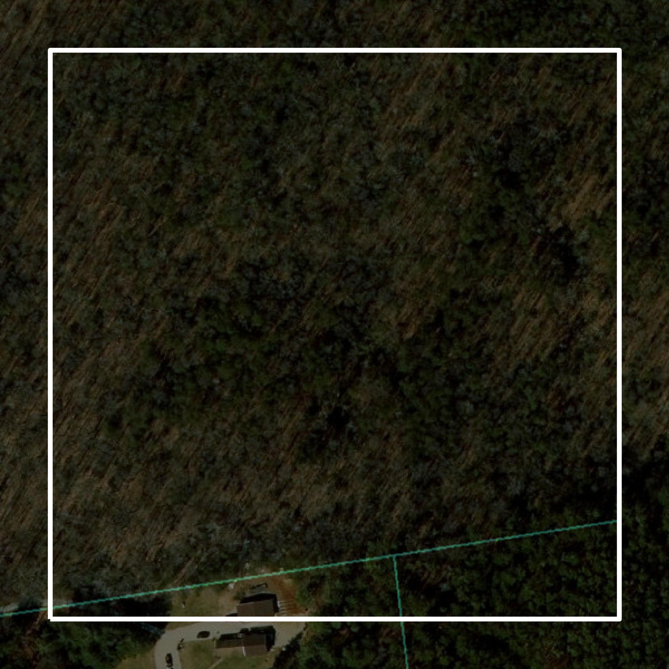 This image shows parcel and building data in Powhatan County created using GIS data in Equator.