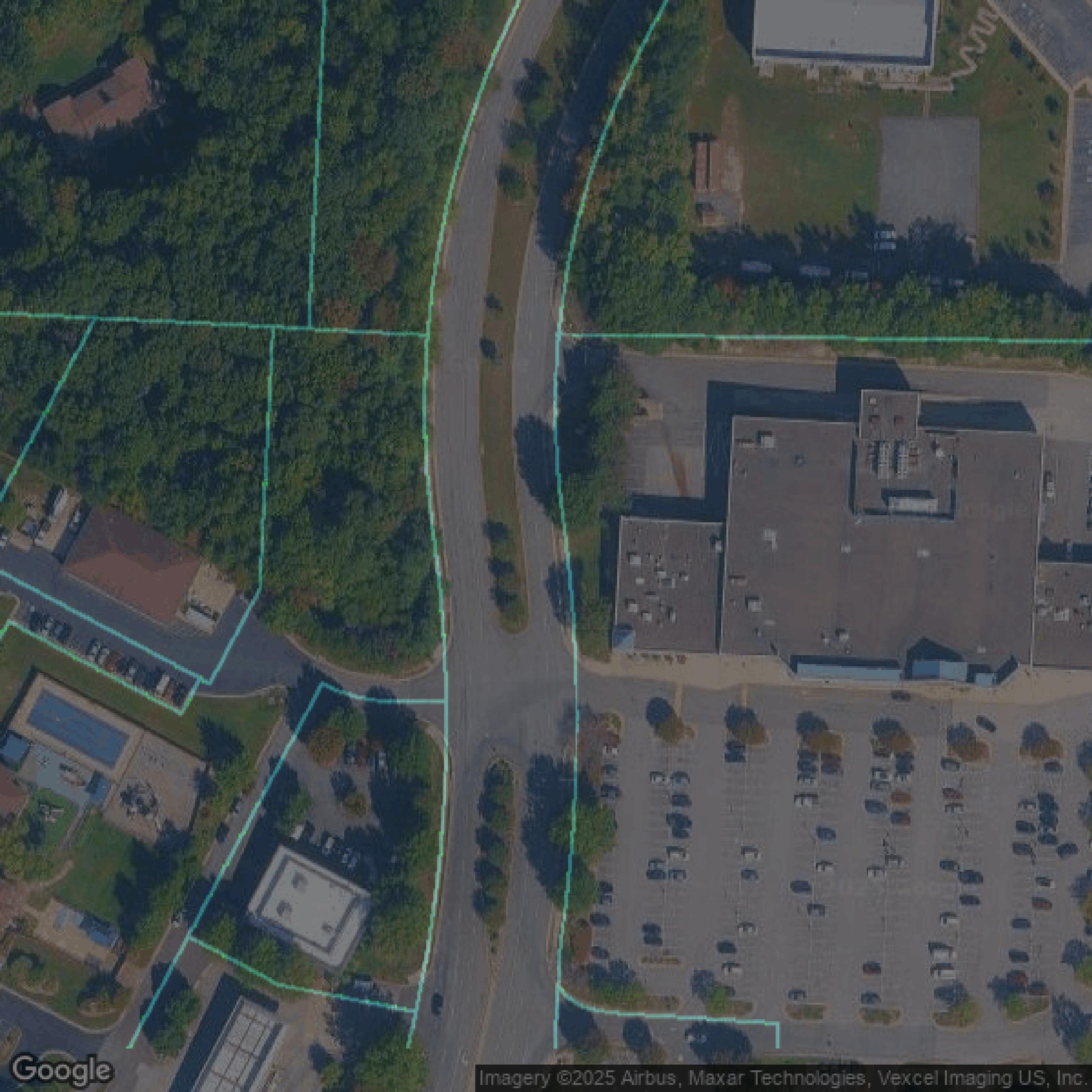 This image shows parcel data in Prince William County created using GIS data in Equator.