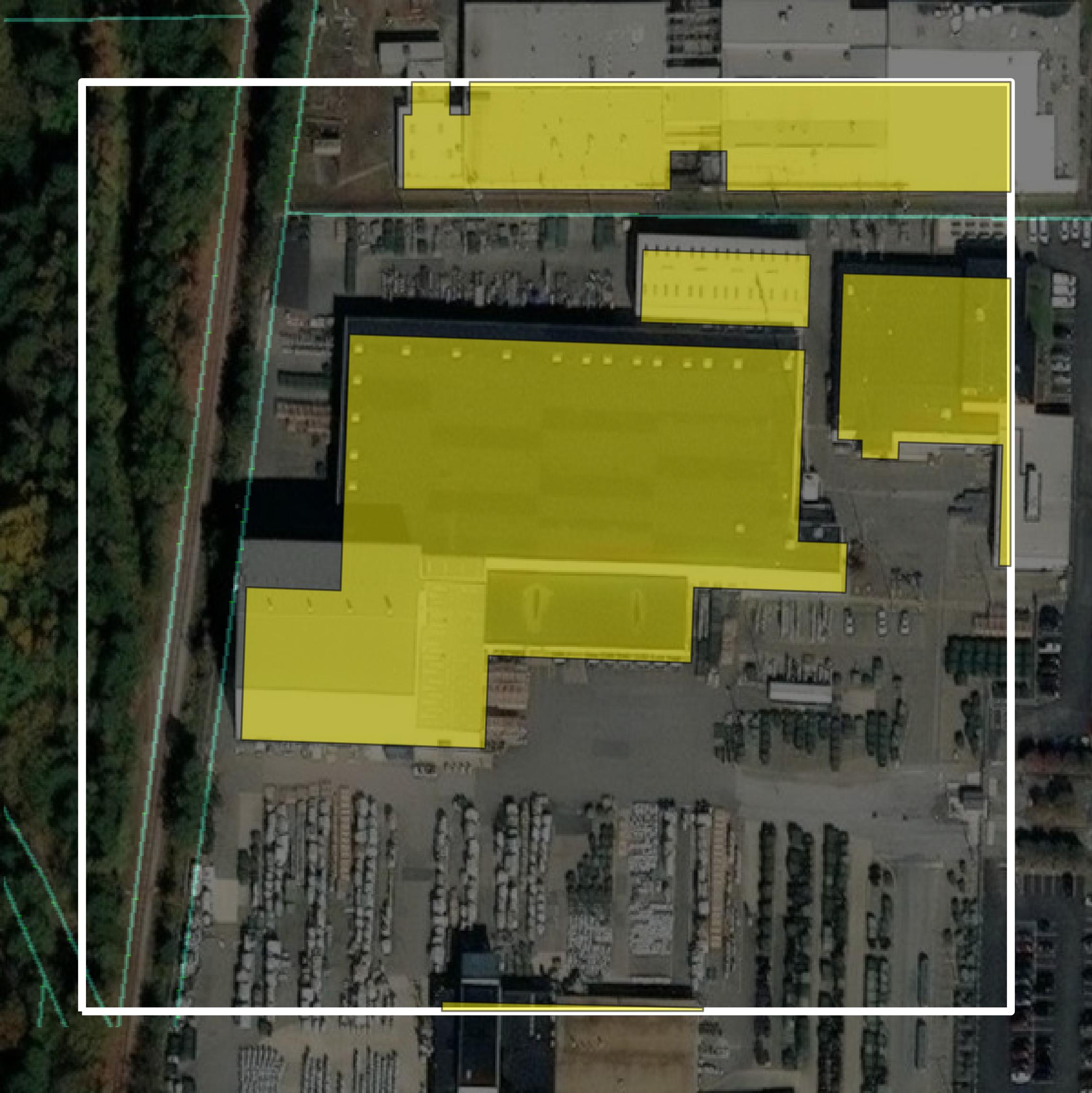 This image shows parcel and building data in Richmond city created using GIS data in Equator.