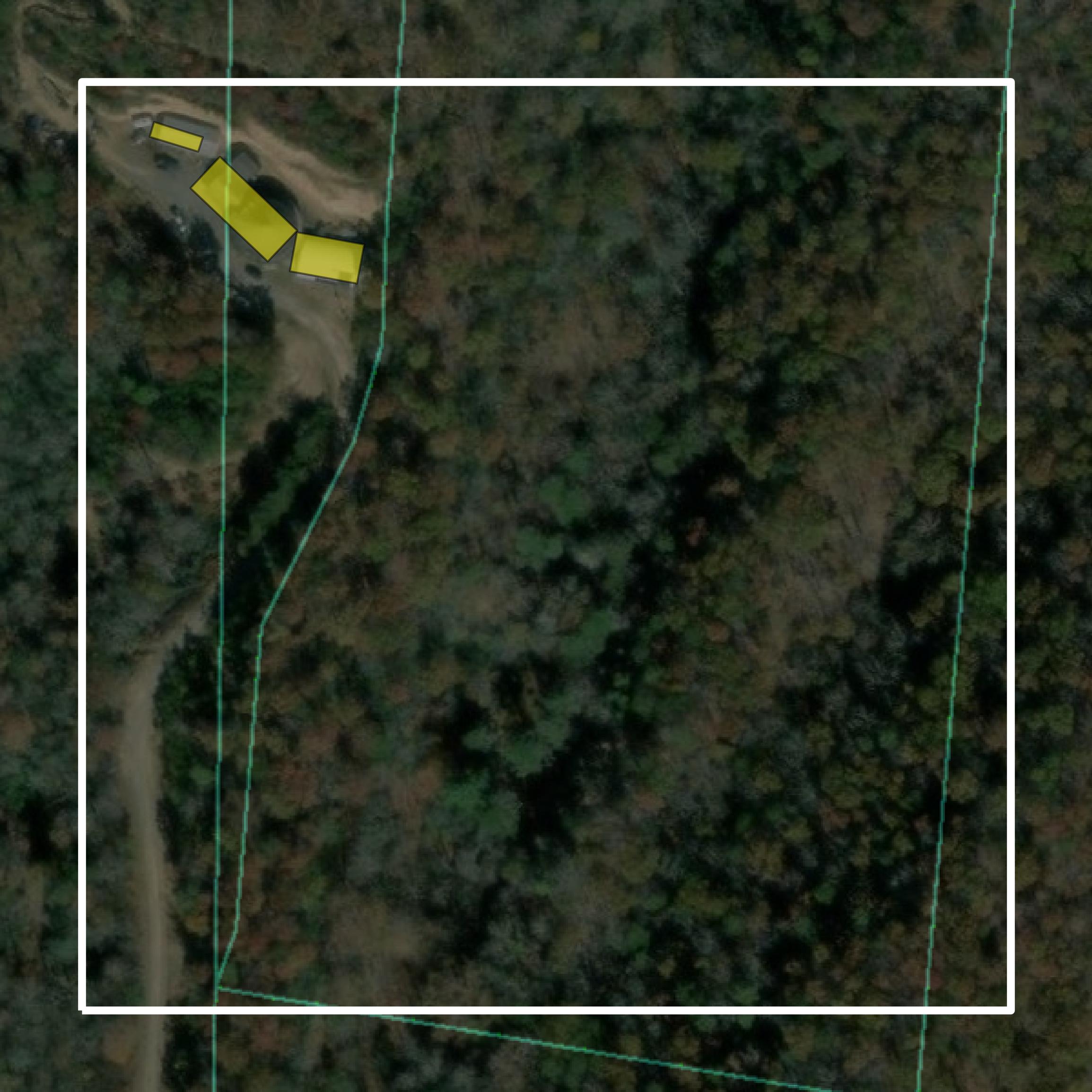 This image shows parcel and building data in Smyth County created using GIS data in Equator.