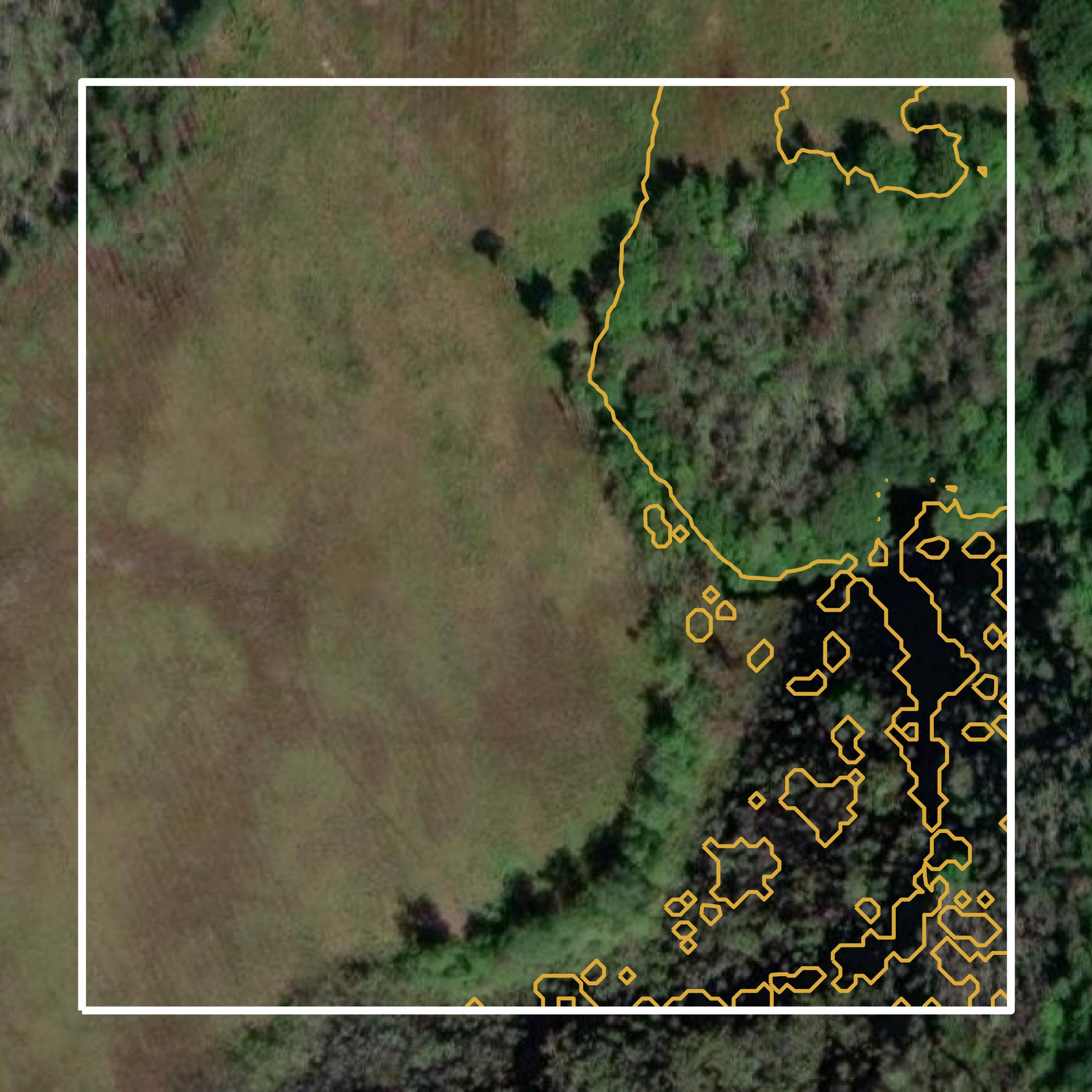 This image shows a contour map in Sussex County created using GIS data in Equator.