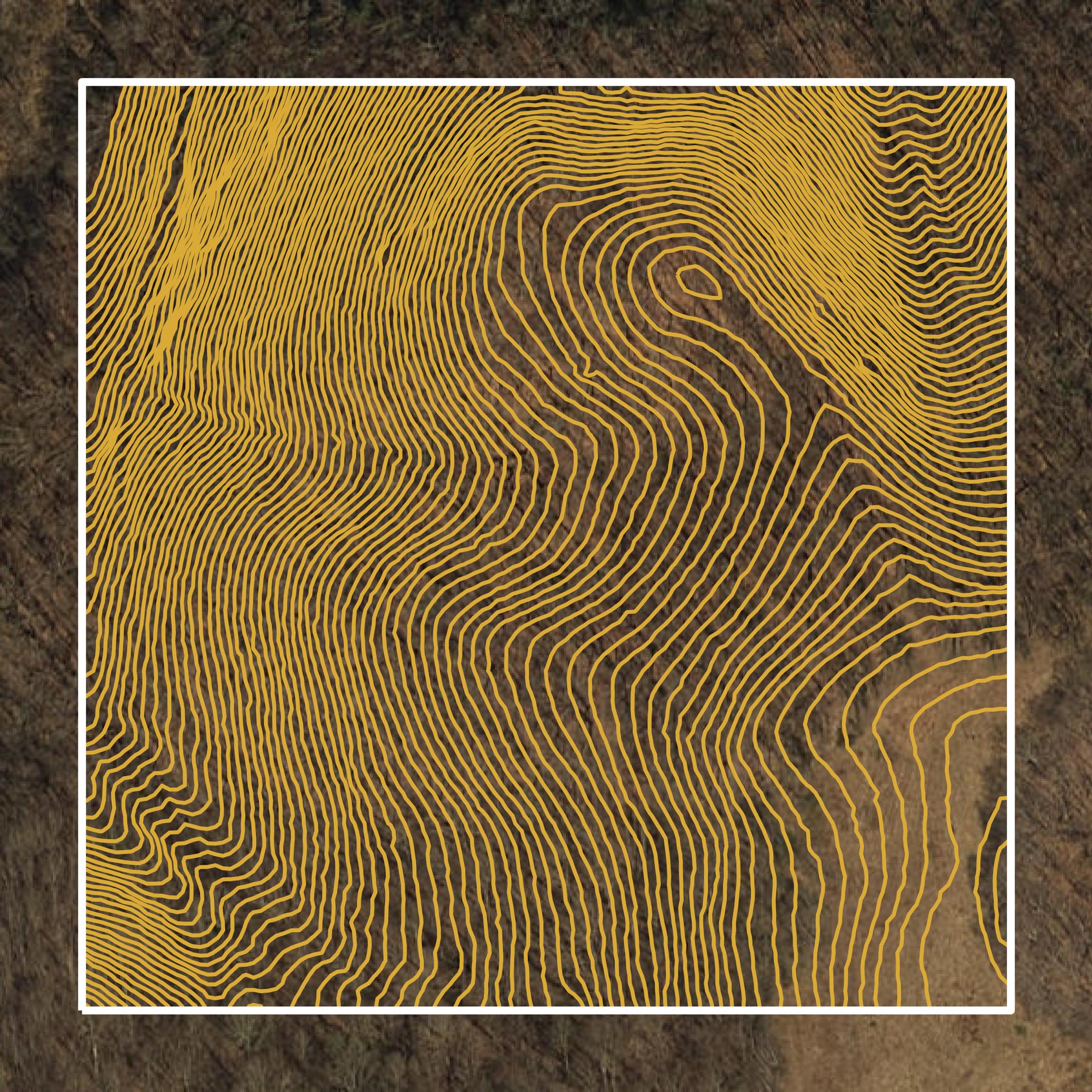 This image shows a contour map in Tazewell County created using GIS data in Equator.