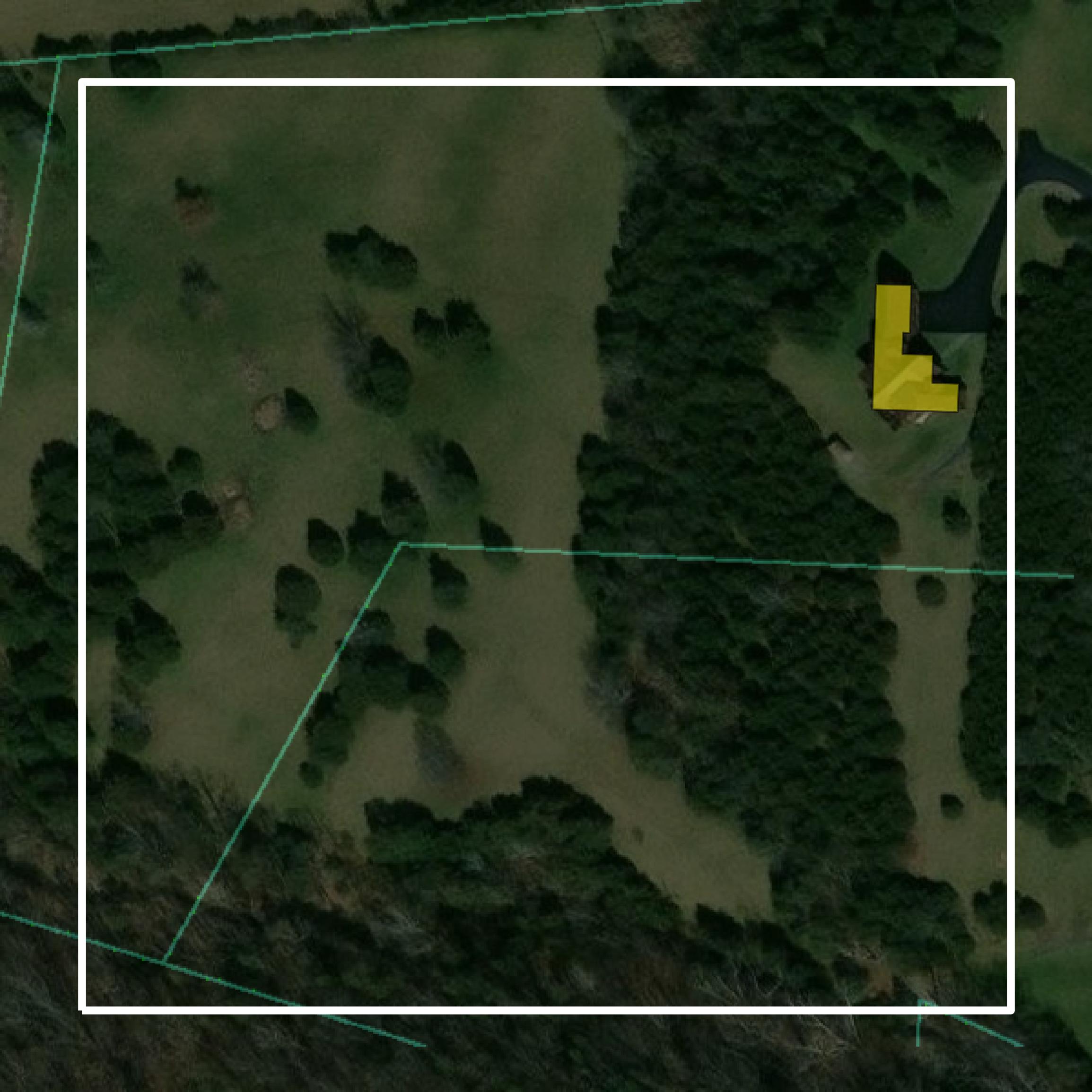 This image shows parcel and building data in Warren County created using GIS data in Equator.