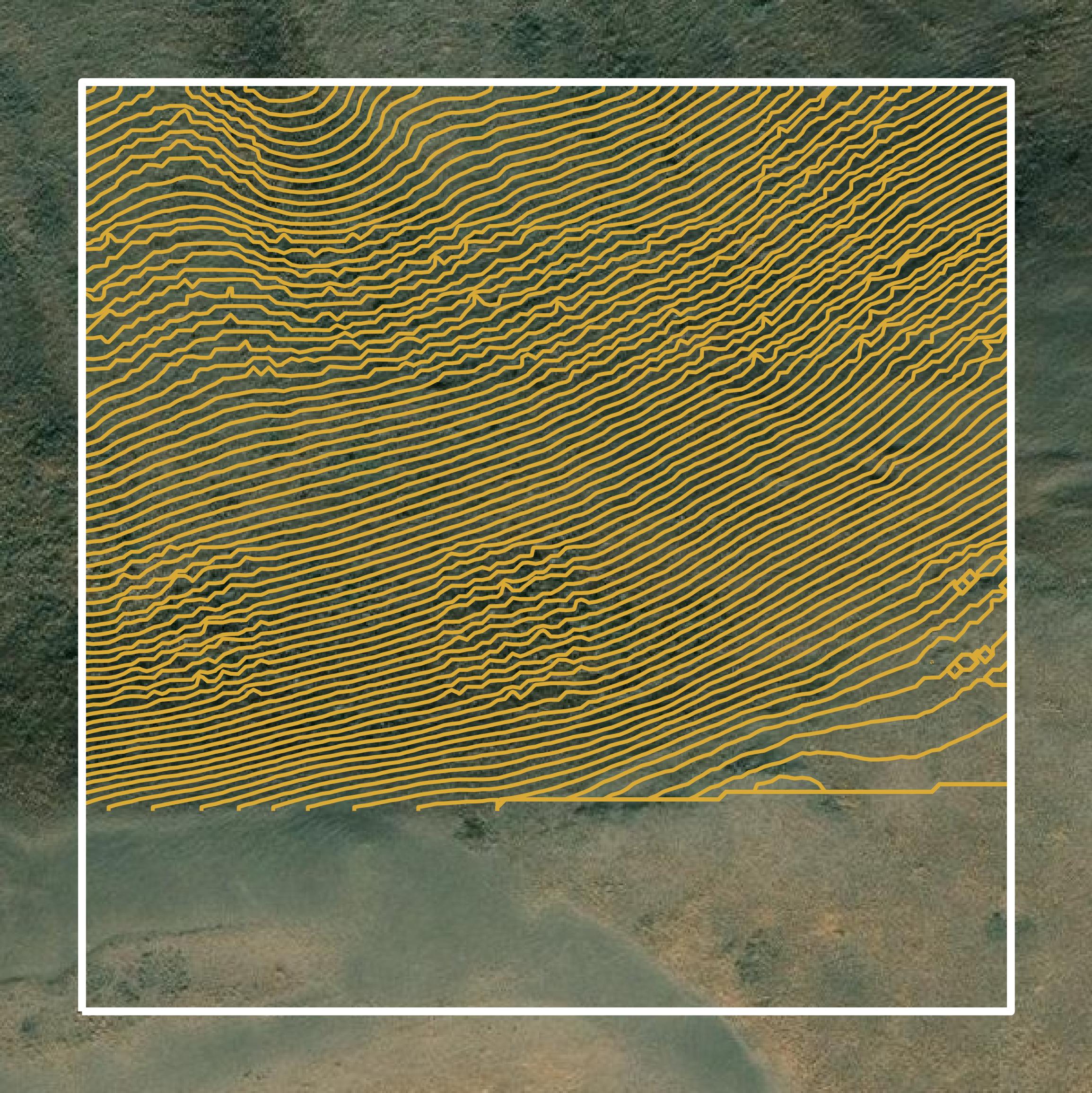 This image shows a contour map in Benton County created using GIS data in Equator.