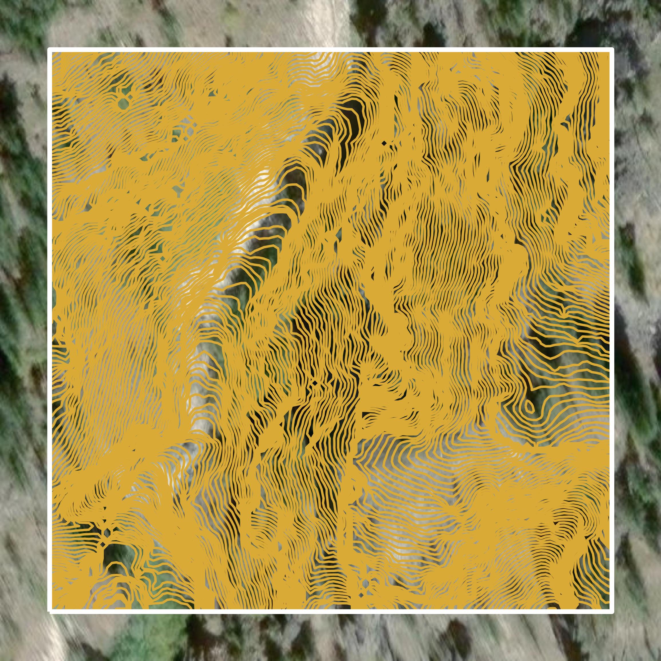 This image shows a contour map in Chelan County created using GIS data in Equator.