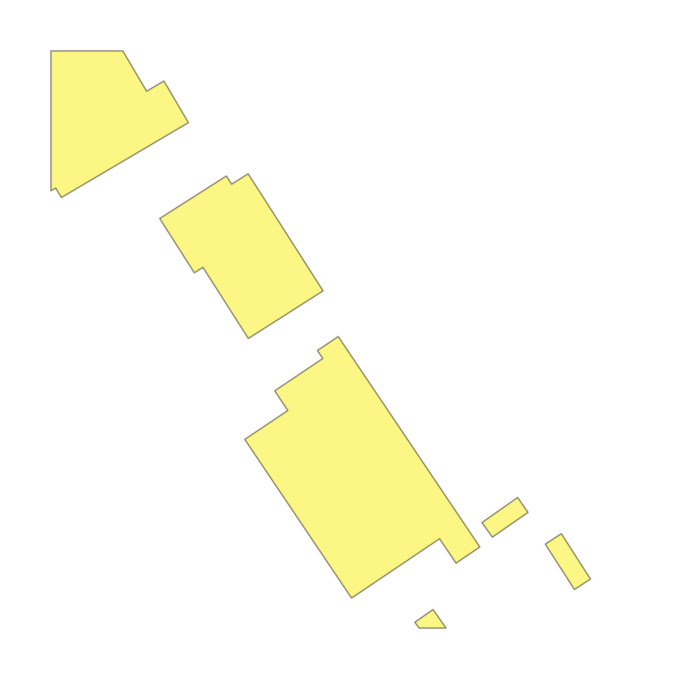 This image shows parcel and building data in Island County created using GIS data in Equator.
