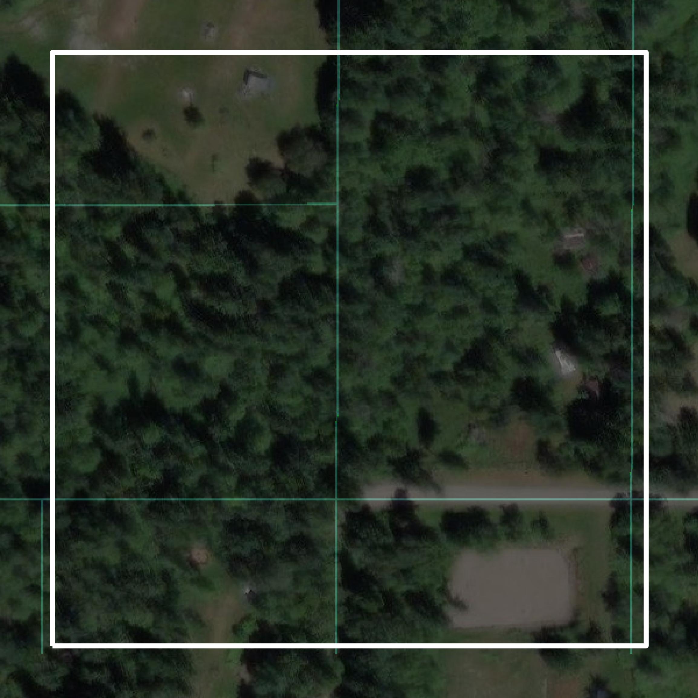 This image shows parcel and building data in Island County created using GIS data in Equator.