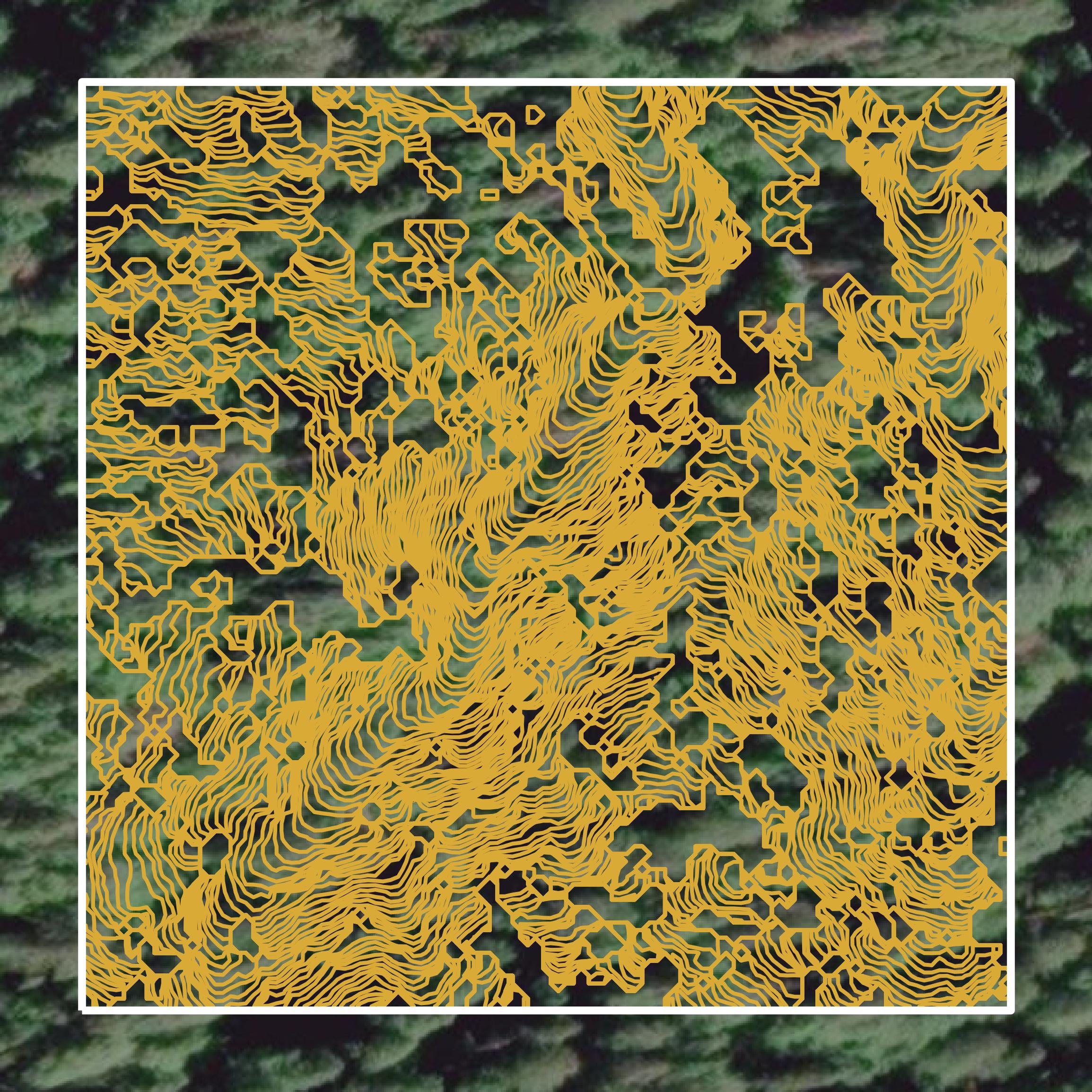 This image shows a contour map in Jefferson County created using GIS data in Equator.