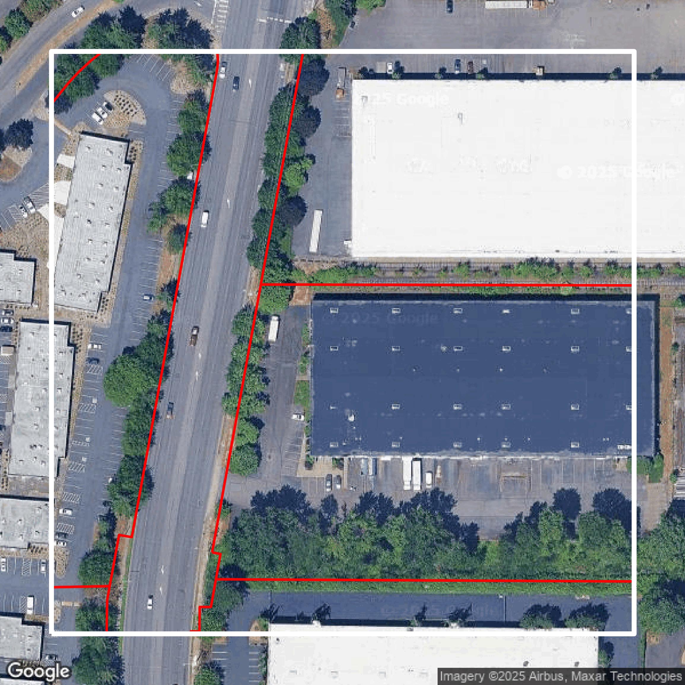 This image shows parcel and building data in King County created using GIS data in Equator.