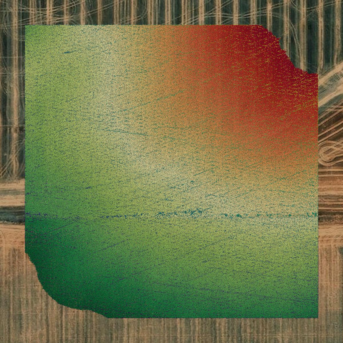 This image shows a LiDAR point cloud in Lincoln County created using GIS data in Equator.