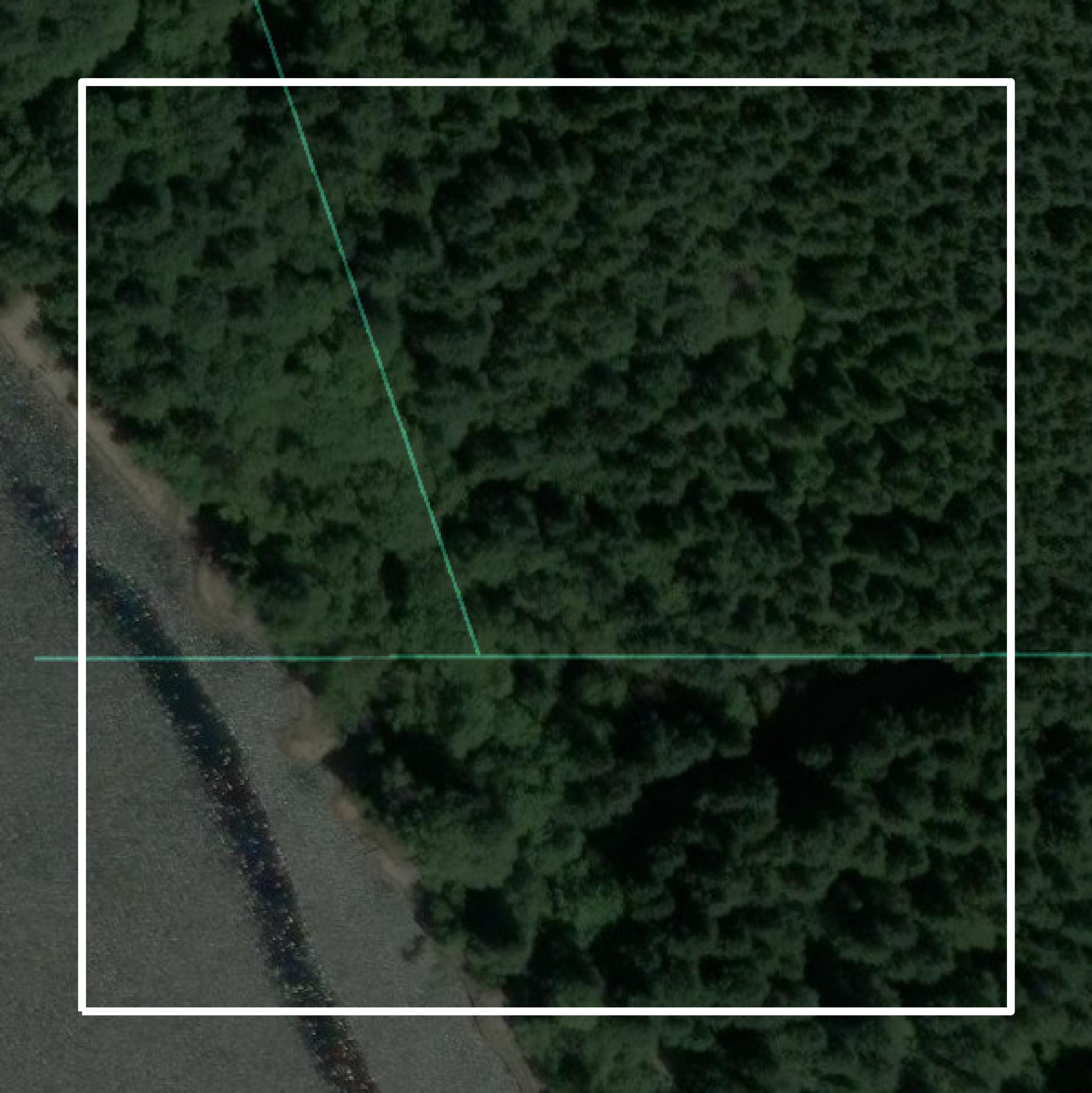 This image shows parcel and building data in Skamania County created using GIS data in Equator.