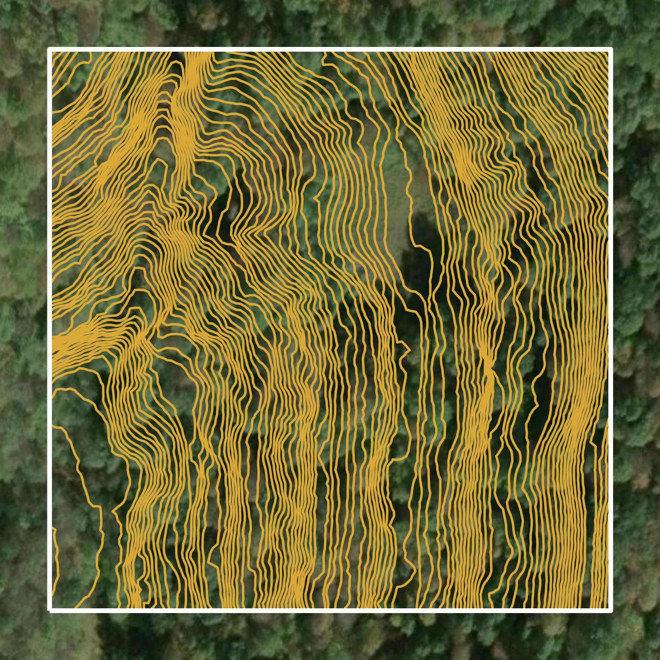 This image shows a contour map in Barbour County created using GIS data in Equator.