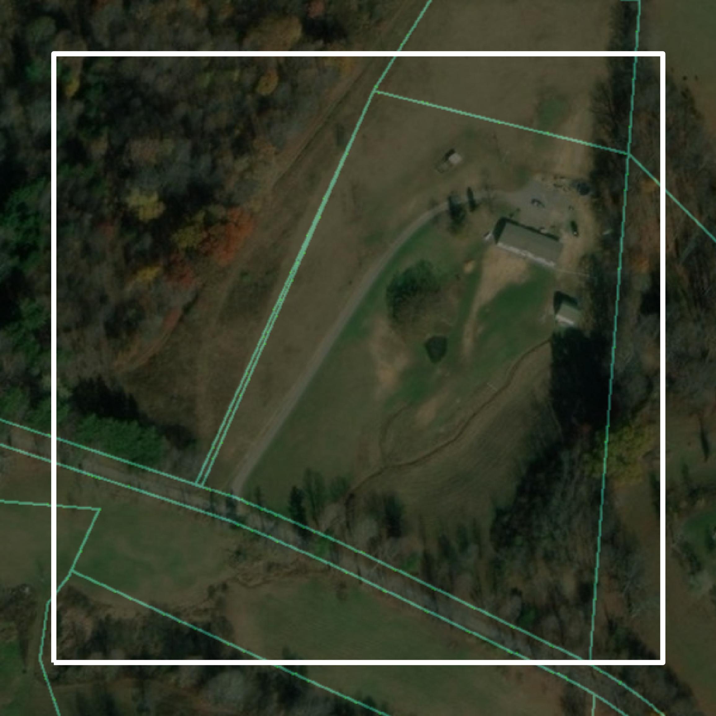 This image shows parcel and building data in Barbour County created using GIS data in Equator.