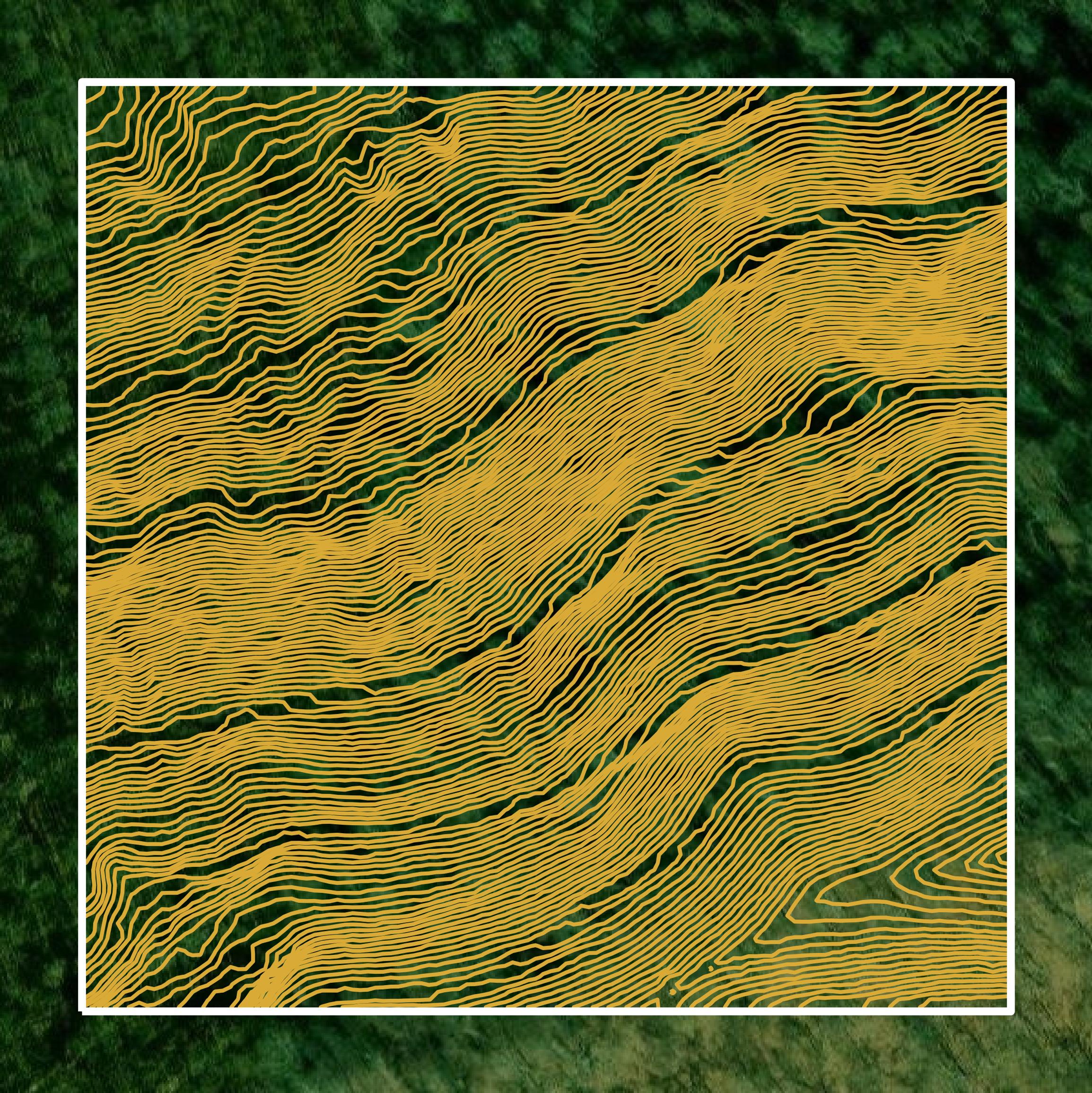 This image shows a contour map in Boone County created using GIS data in Equator.