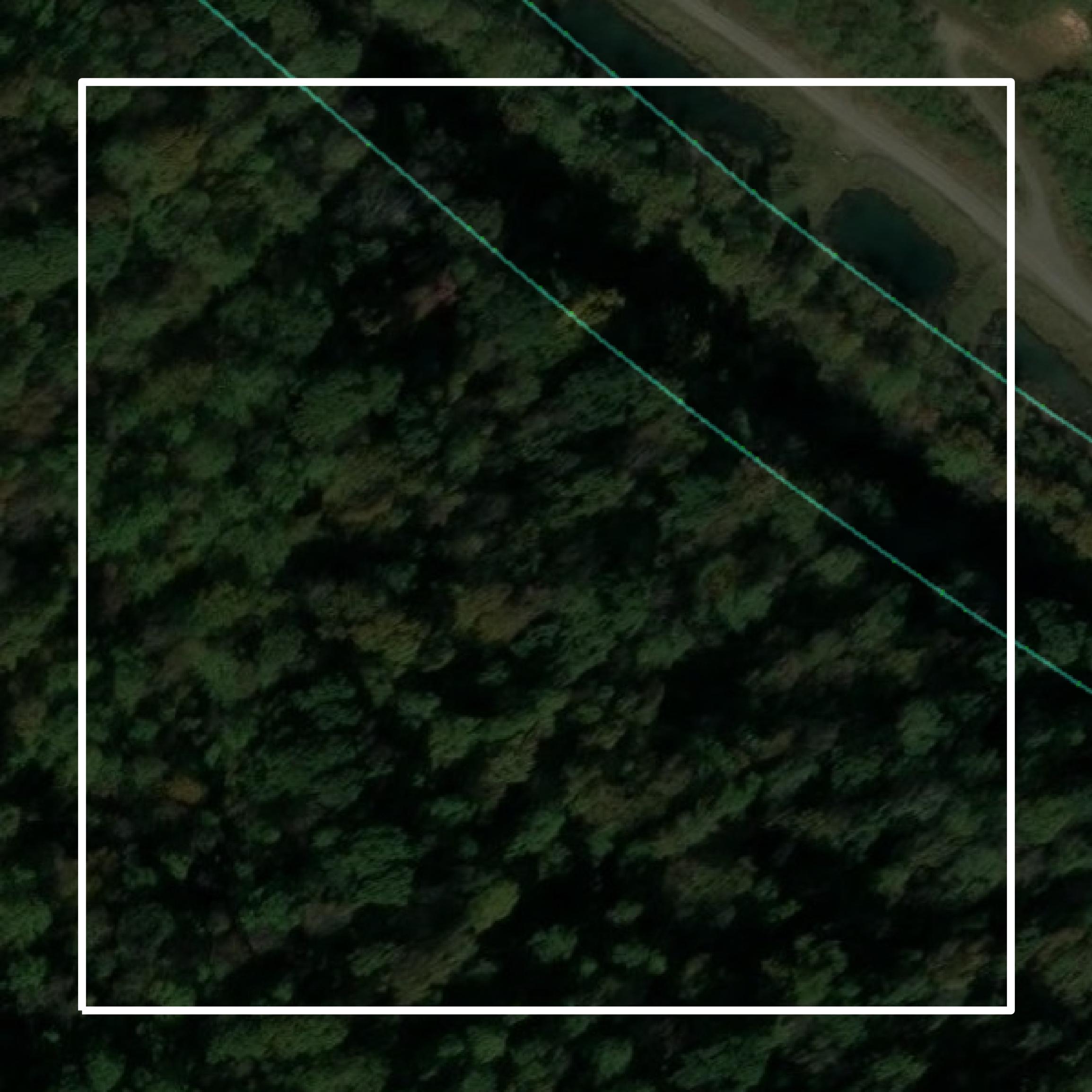 This image shows parcel and building data in Boone County created using GIS data in Equator.