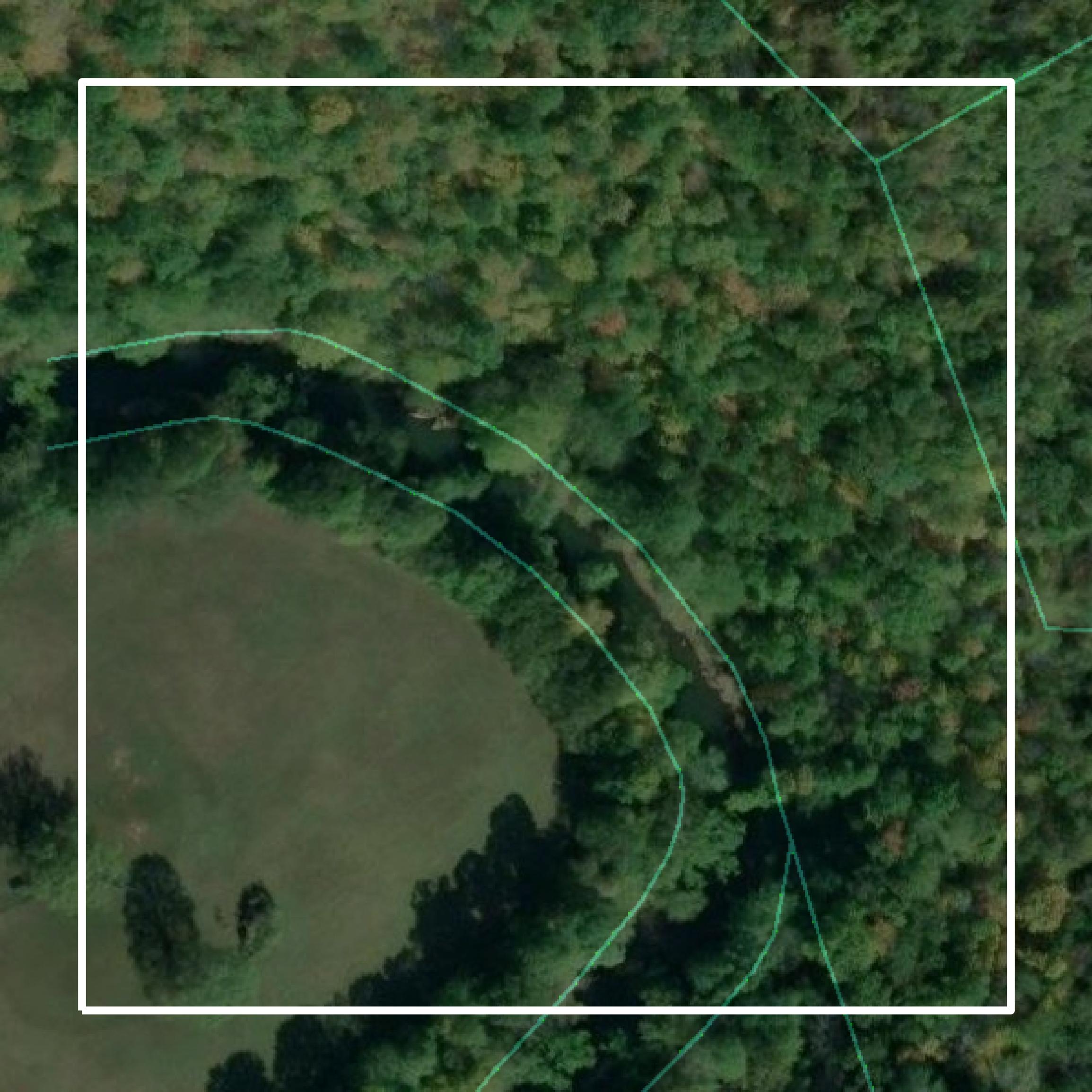This image shows parcel and building data in Cabell County created using GIS data in Equator.