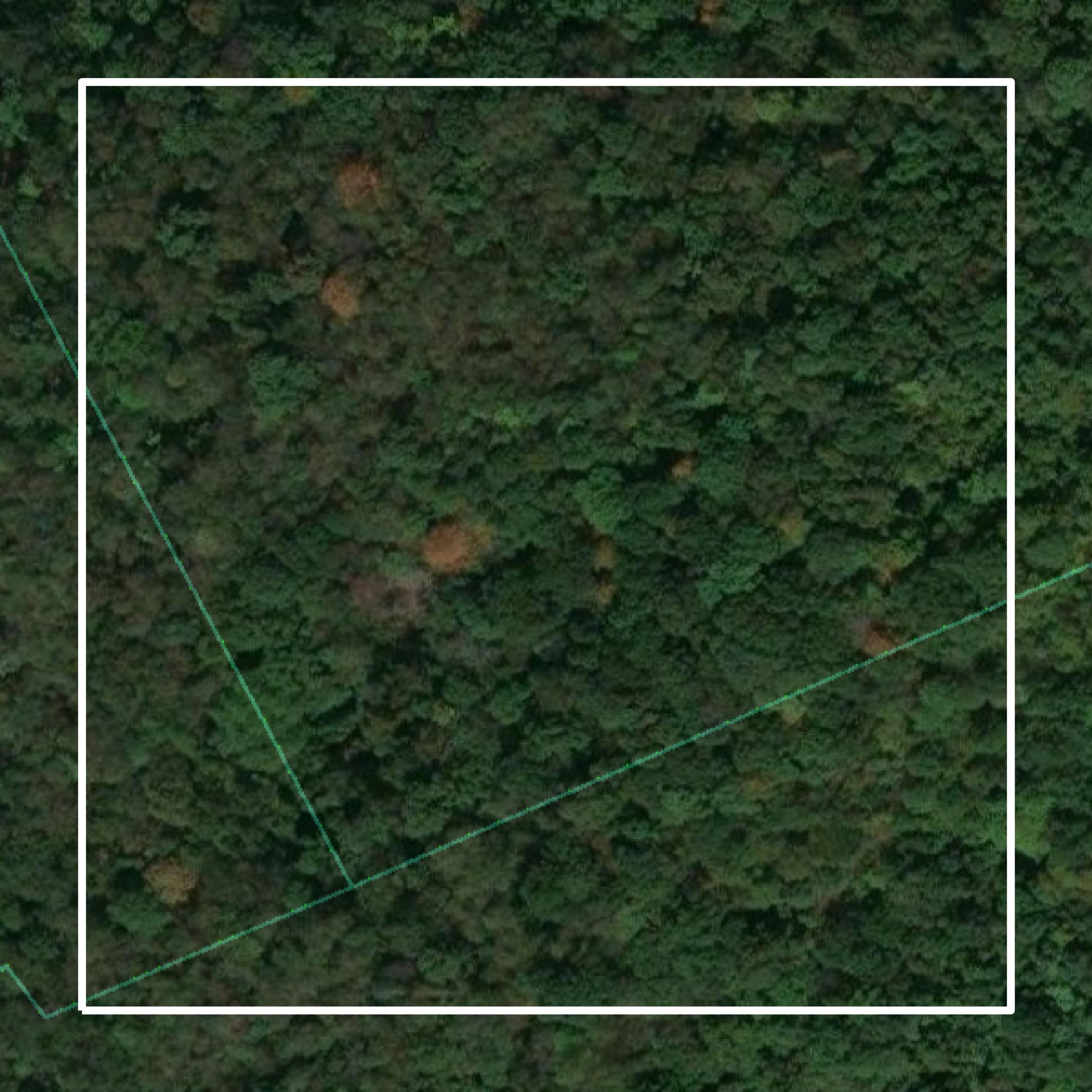 This image shows parcel and building data in Hancock County created using GIS data in Equator.