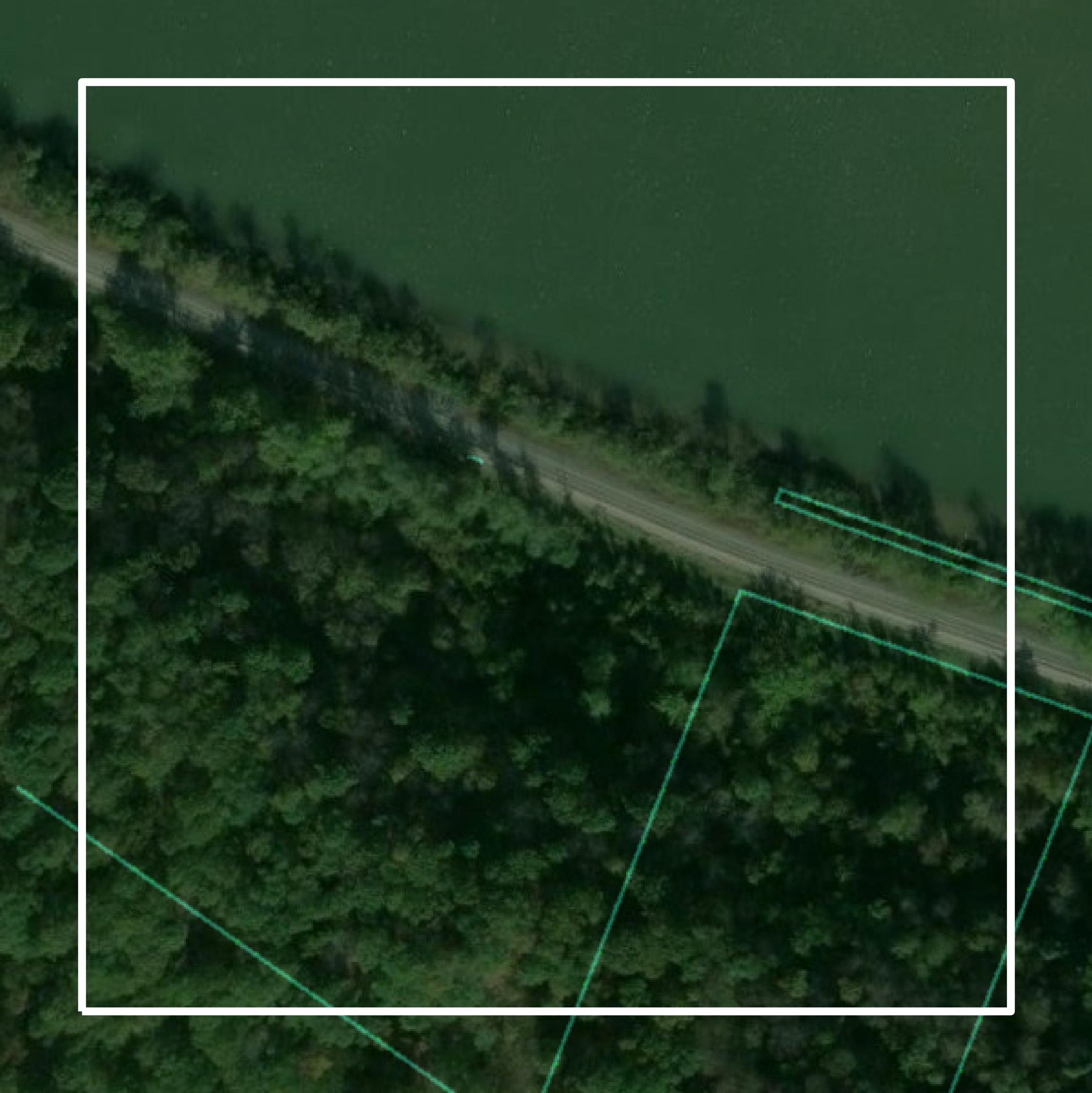 This image shows parcel and building data in Jackson County created using GIS data in Equator.