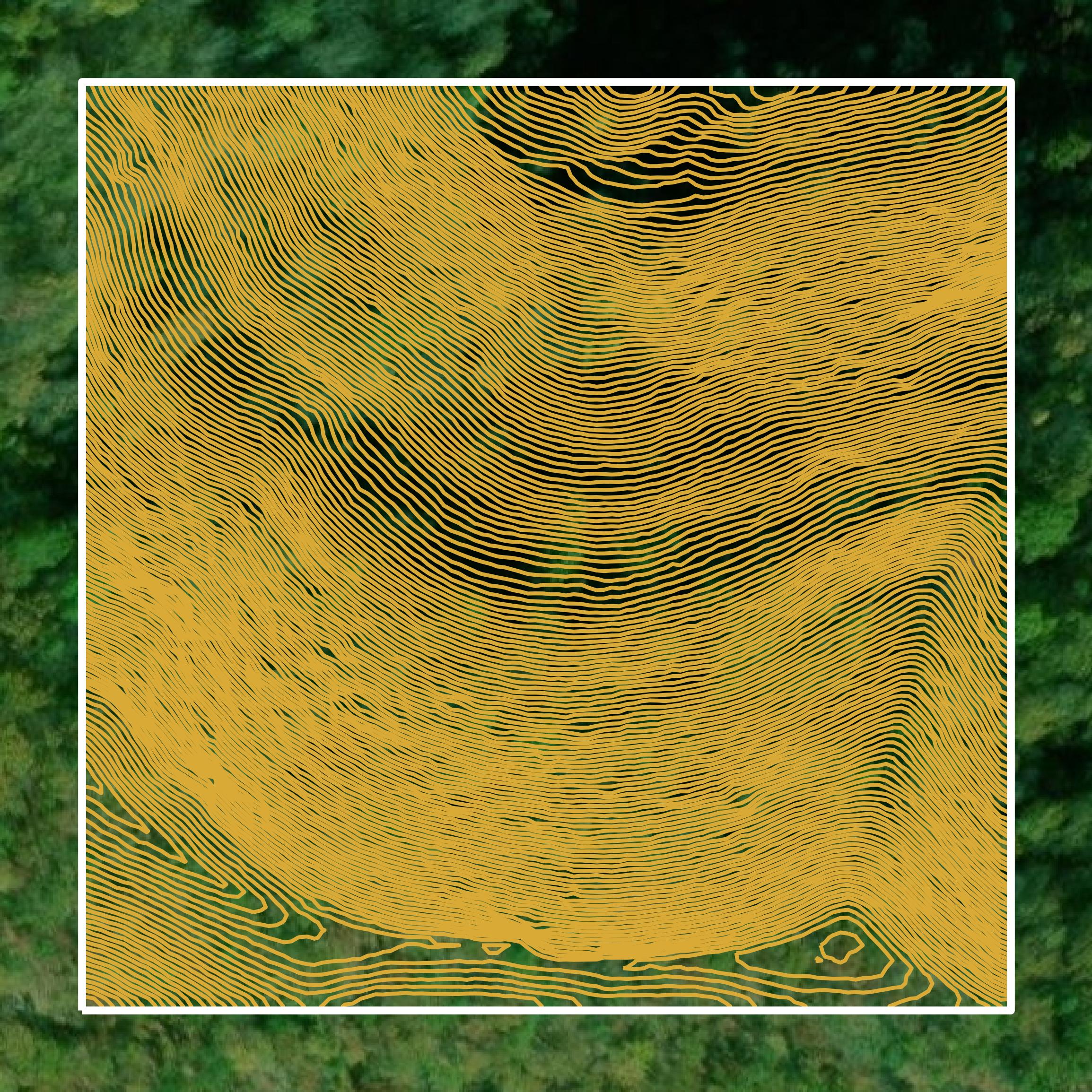 This image shows a contour map in Logan County created using GIS data in Equator.